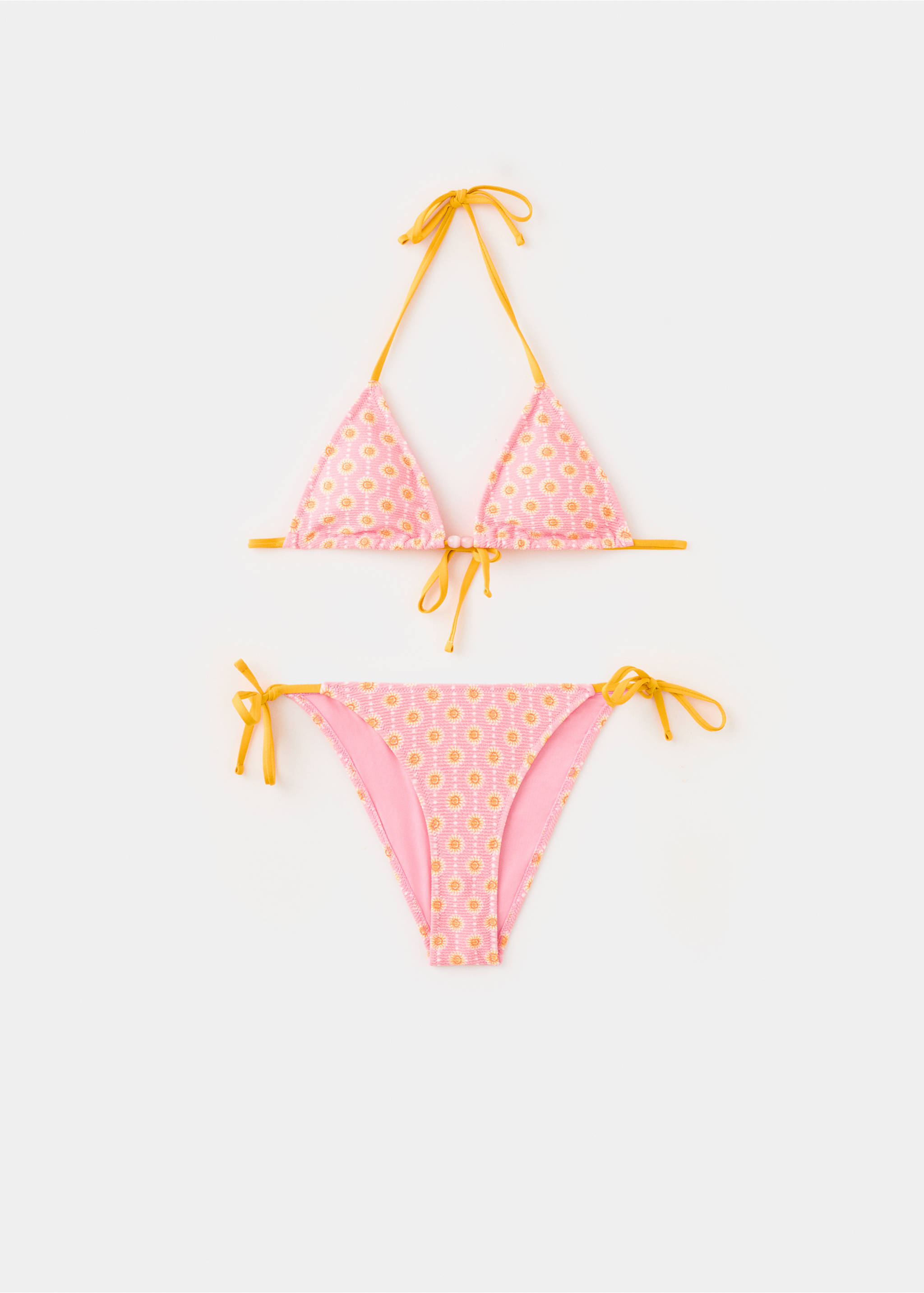 Bikini estampado braguita media - Artículo sin modelo, Rosa. Ref: 27045947-00.