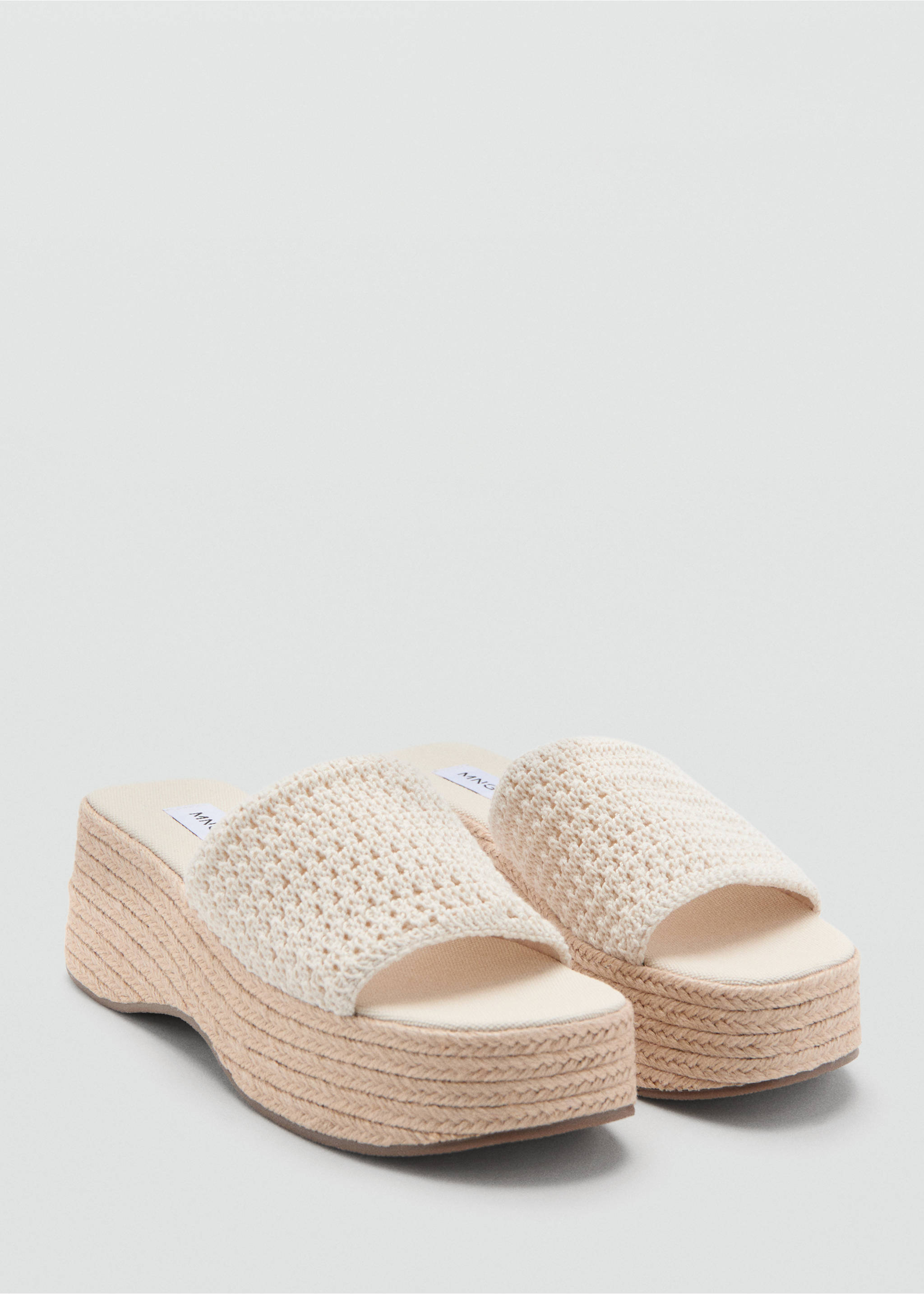 Platform sandals - Medium plane, Beige. Ref: 27045948-00.