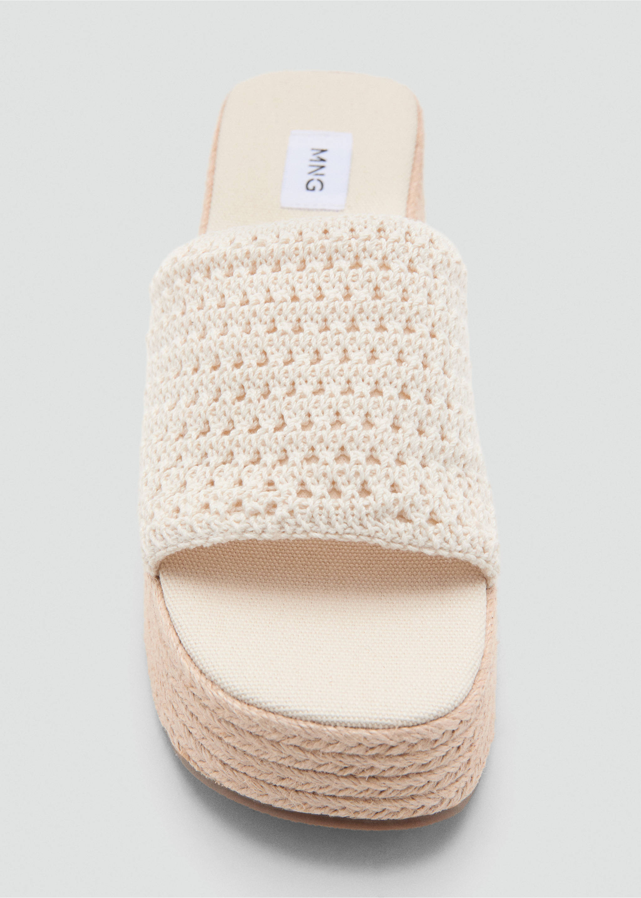 Platform sandals - Details of the article 3, Beige. Ref: 27045948-00.