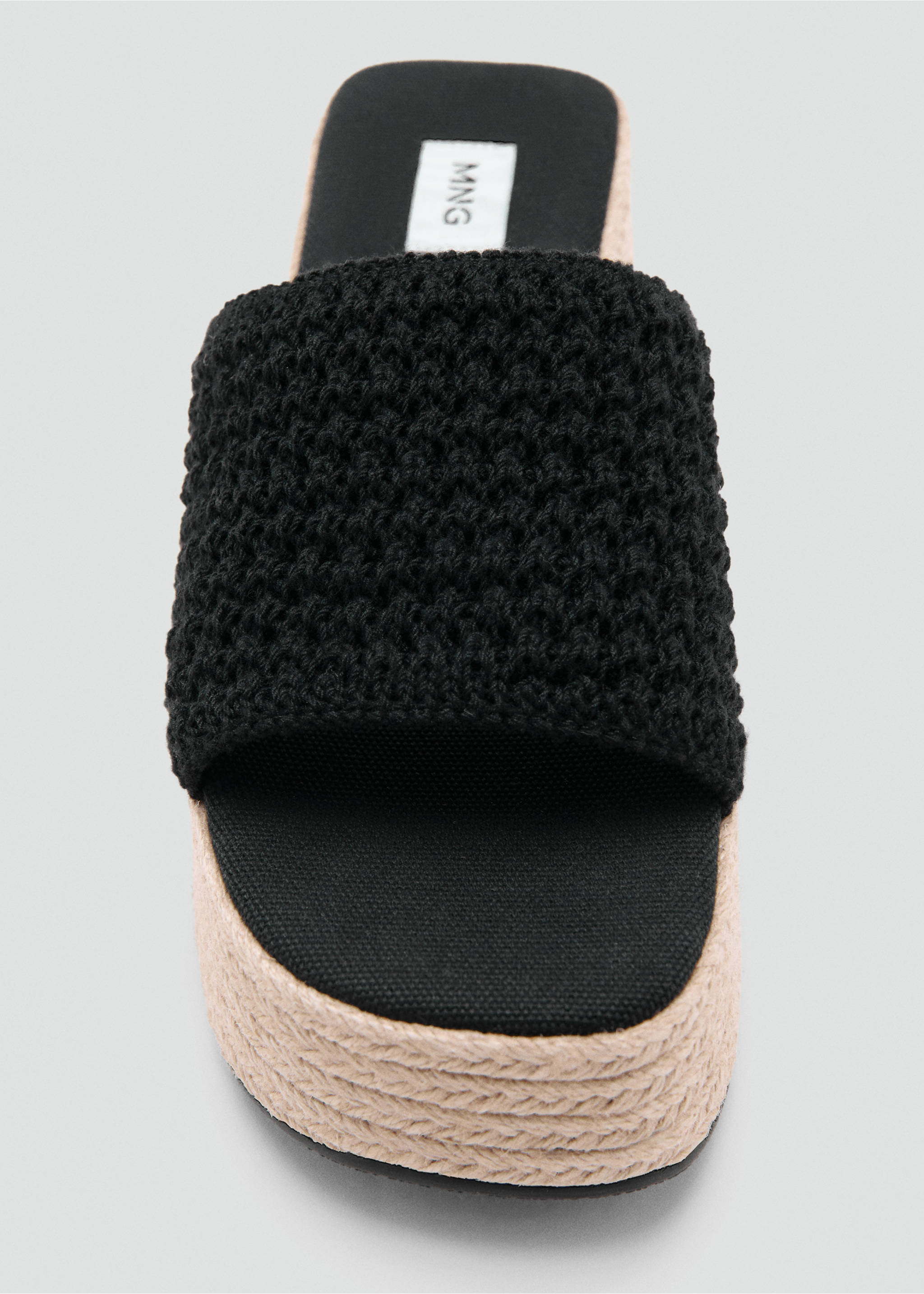 Platform sandals - Details of the article 3, Black. Ref: 27045949-00.