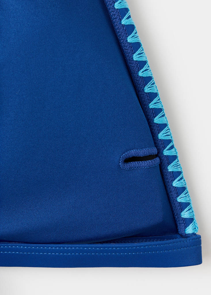Two-tone bikini with classic briefs — Night Blue