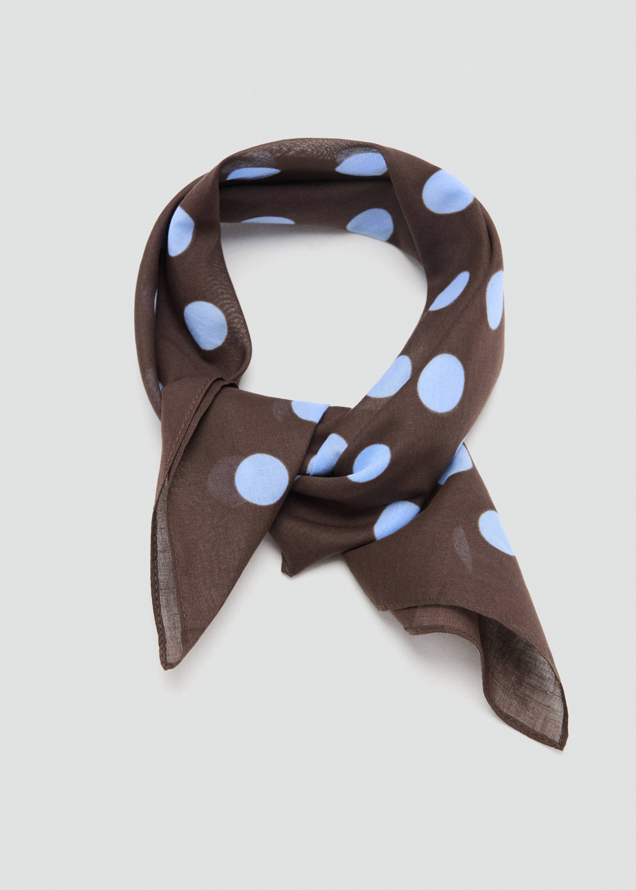 وشاح مطبوع بنقاط البولكا - تفاصيل المنتج 1