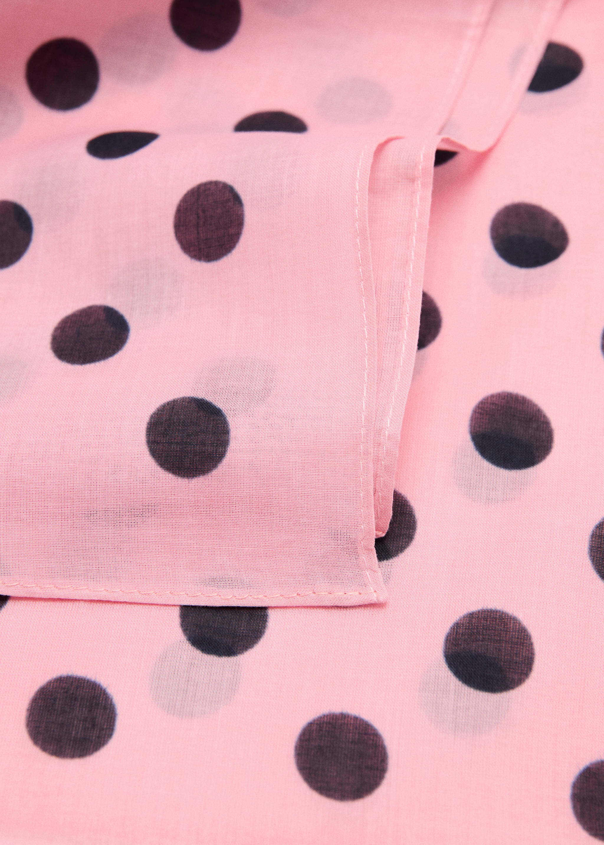 Polka dot print scarf - Medium plane
