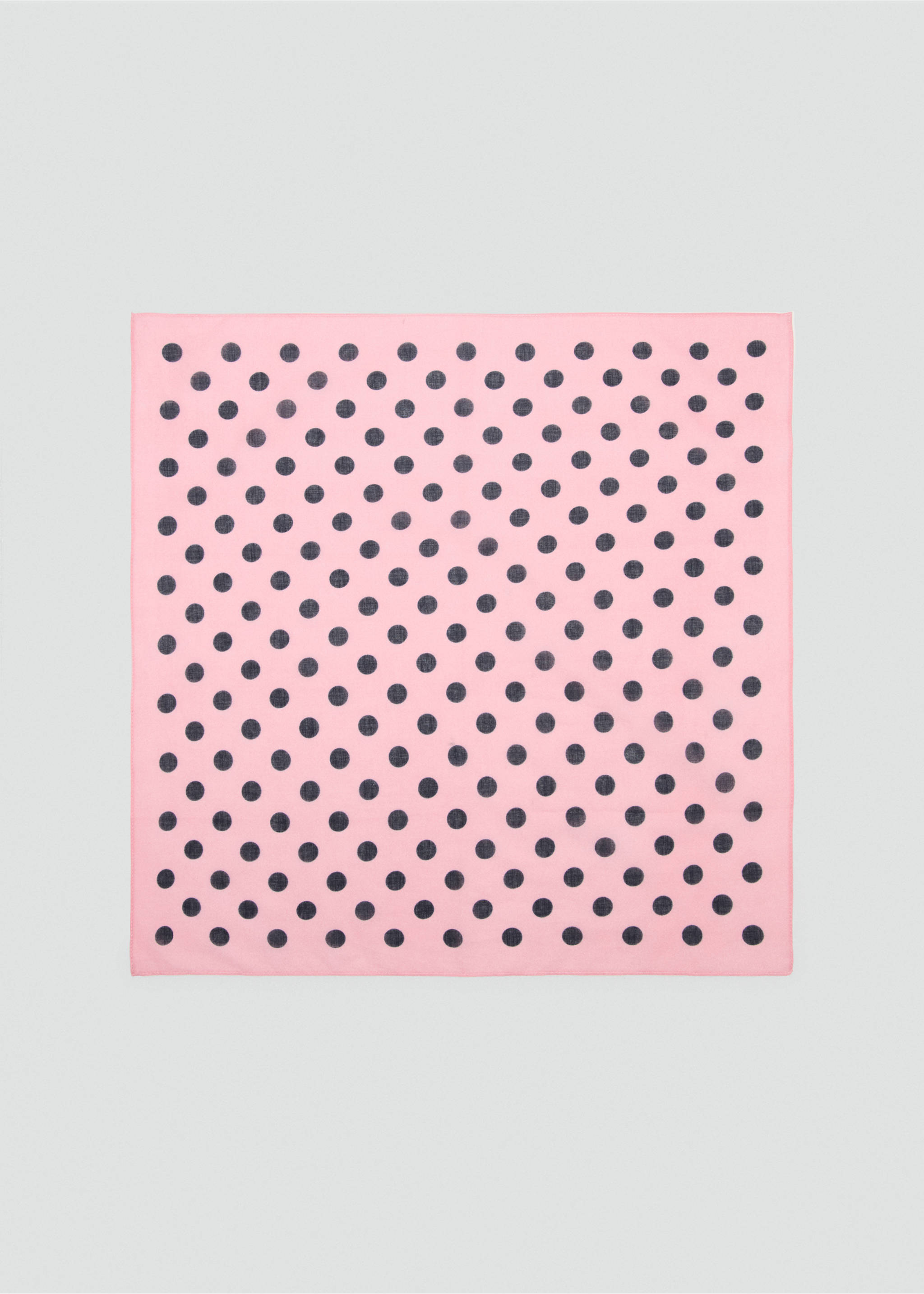 Polka dot print scarf - Article without model, Pink. Ref: 27045954-00.