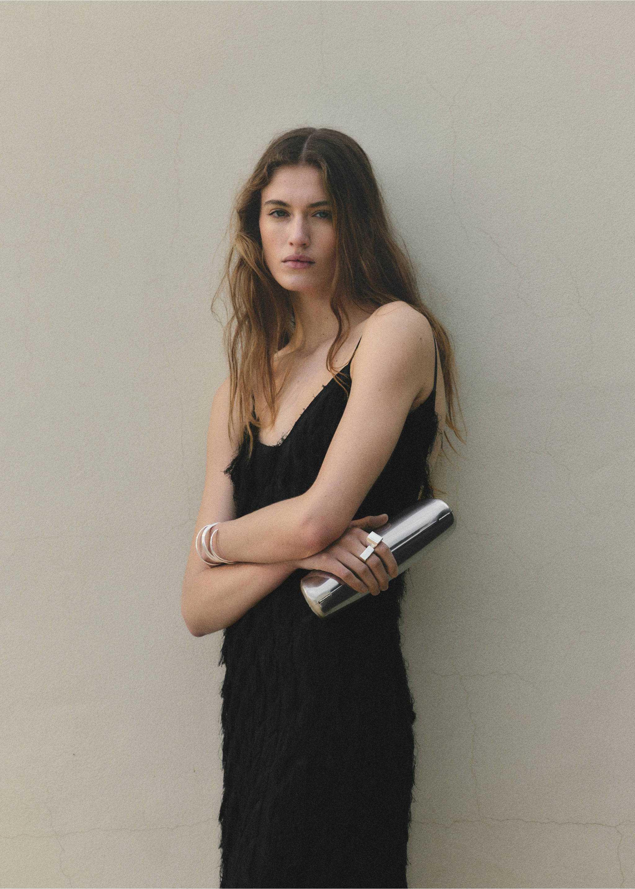 Metallic clutch bag - General plane, Silver. Ref: 27045956-00.