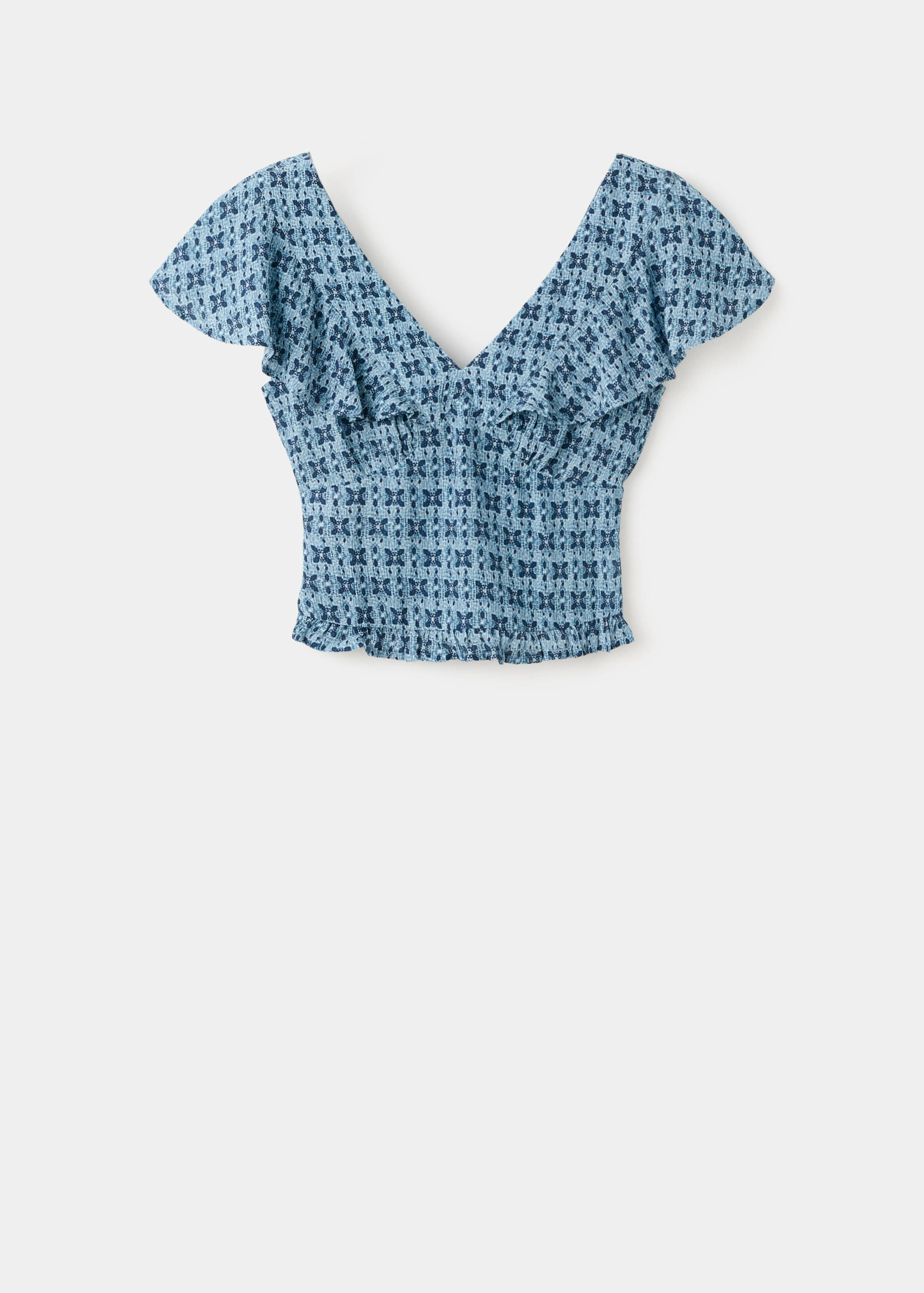 Printed ruffle top - Article without model