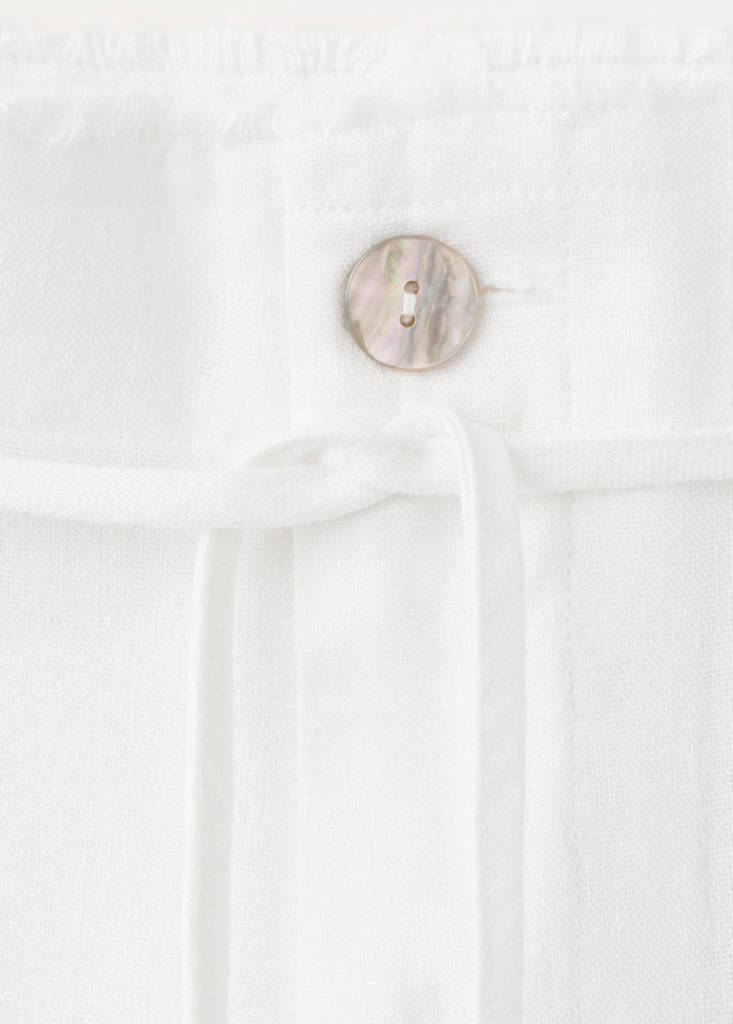 Straight-leg trousers with frayed details — Off White
