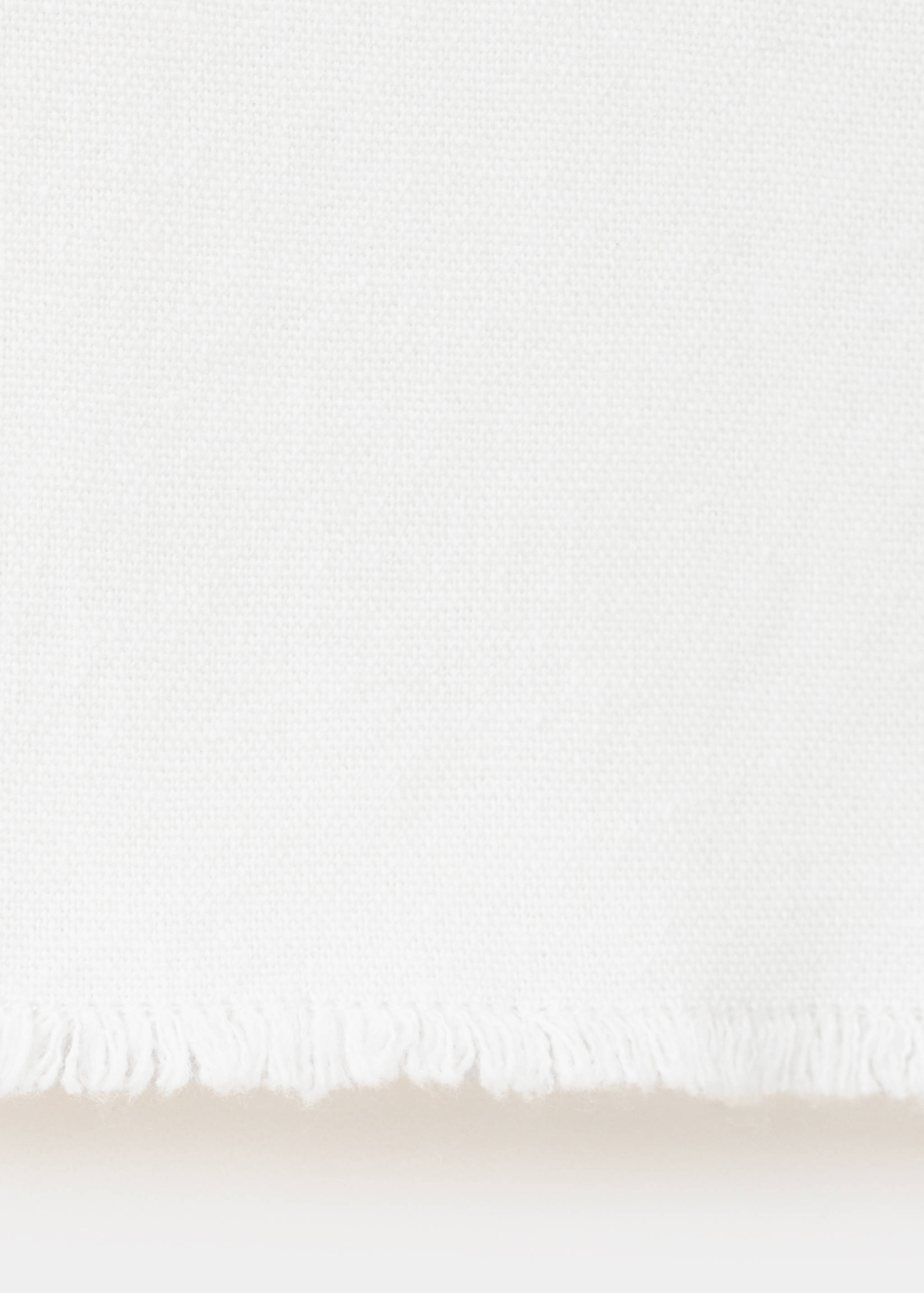 Льняные брюки с необработанным краем на поясе - Деталь изделия 0