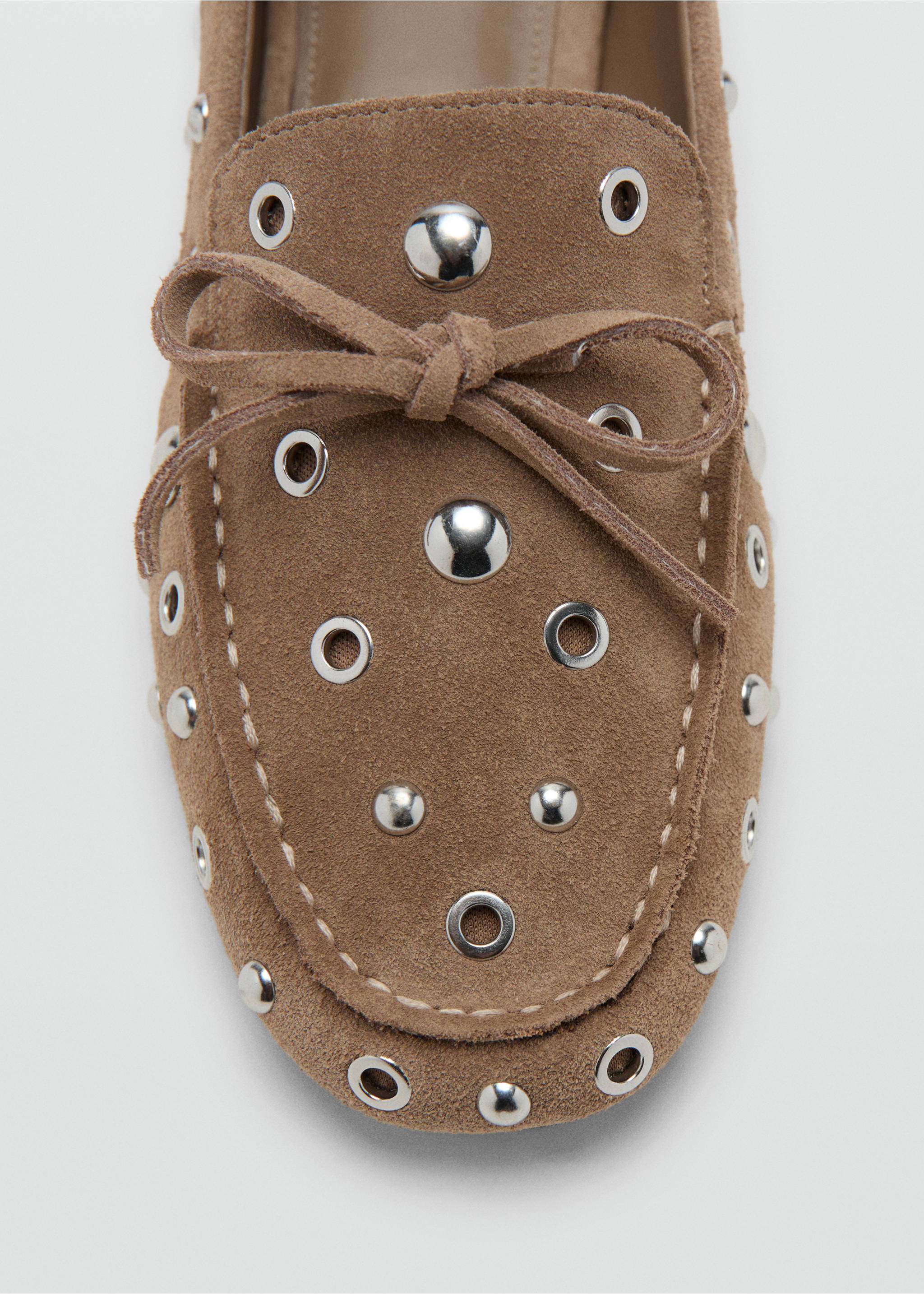 Mocasín serraje eyelets - Detalle del artículo 3, Arena. Ref: 27045961-00.