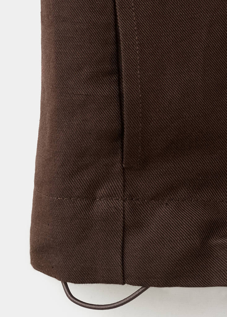 Linen bomber jacket — Chocolate