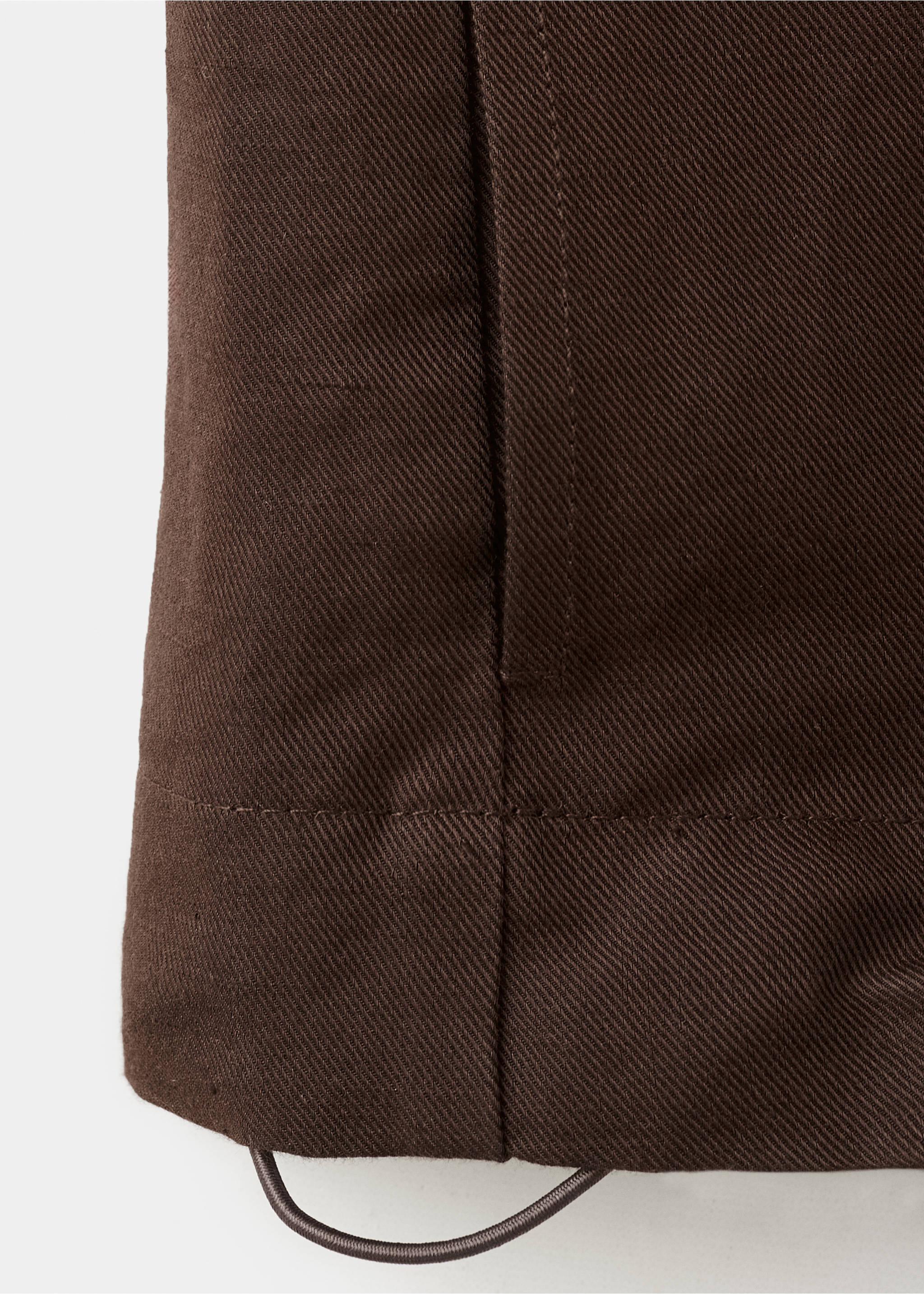 Jaqueta bomber lli - Detall de l'article 0, Xocolata. Ref: 27045963-00.