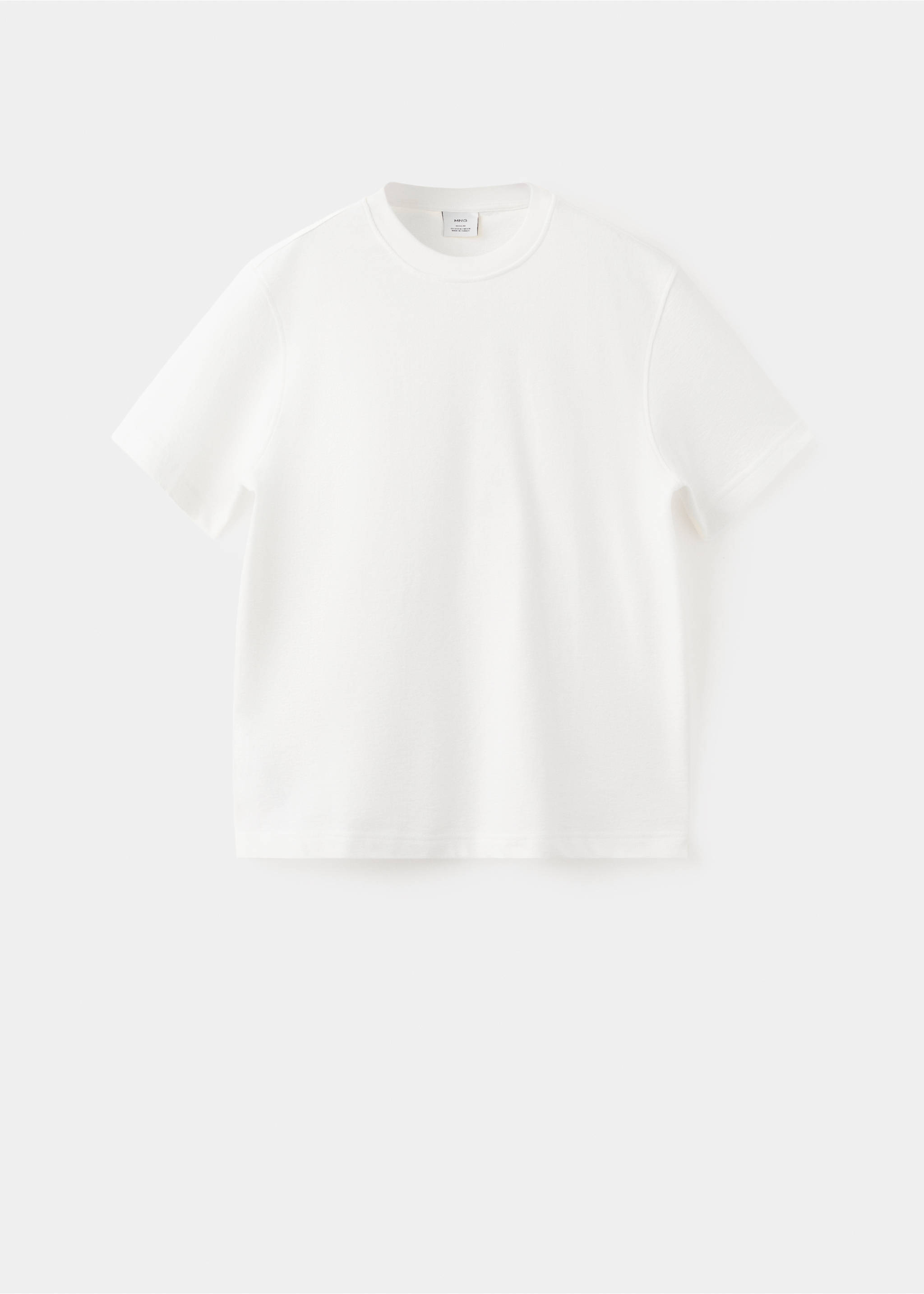 Regular Fit-T-Shirt aus 100 % Baumwolle - Artikel ohne Model, Weiß. Ref: 27045964-00.