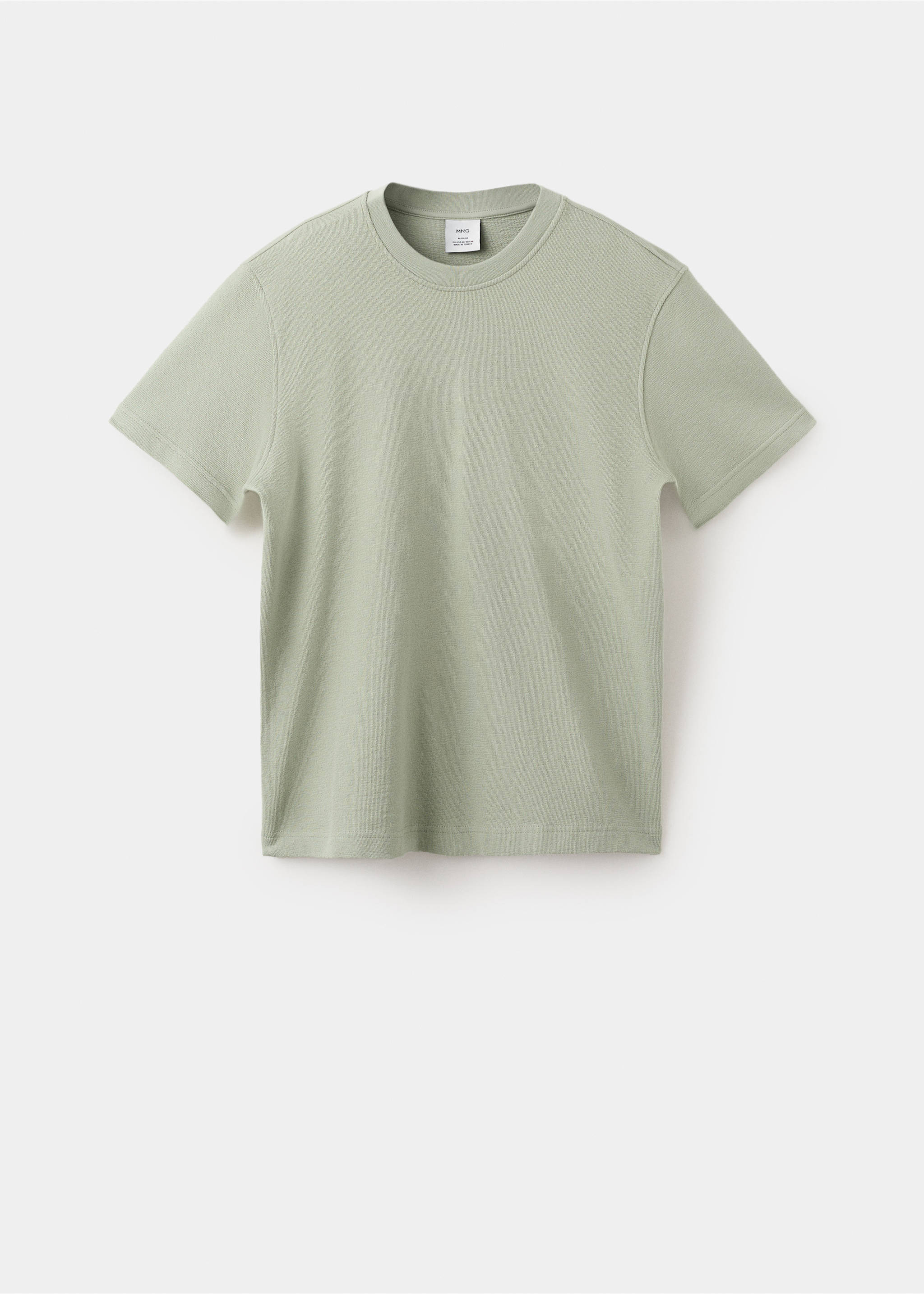 100% cotton T-shirt regular fit - Article without model, Mint Green. Ref: 27045964-00.