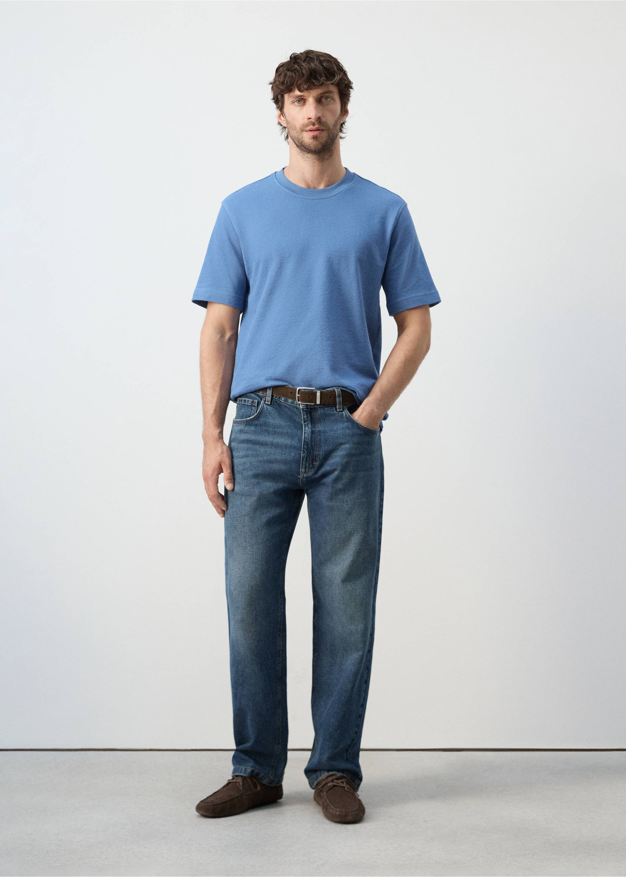 100% cotton T-shirt regular fit - General plane, China Blue. Ref: 27045964-00.