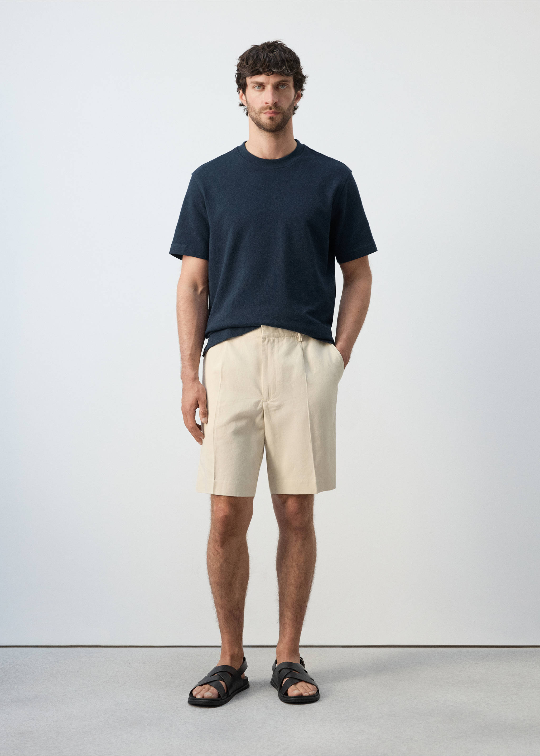 100% cotton T-shirt regular fit - General plane, Navy. Ref: 27045964-00.