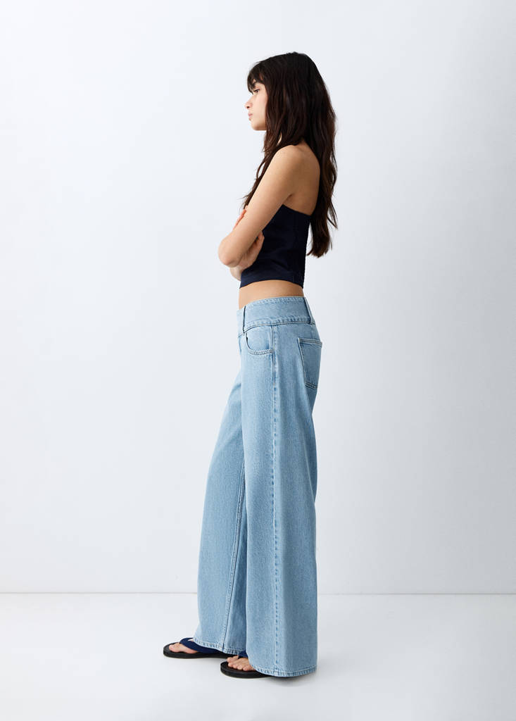 Low waist jeans — Medium Blue