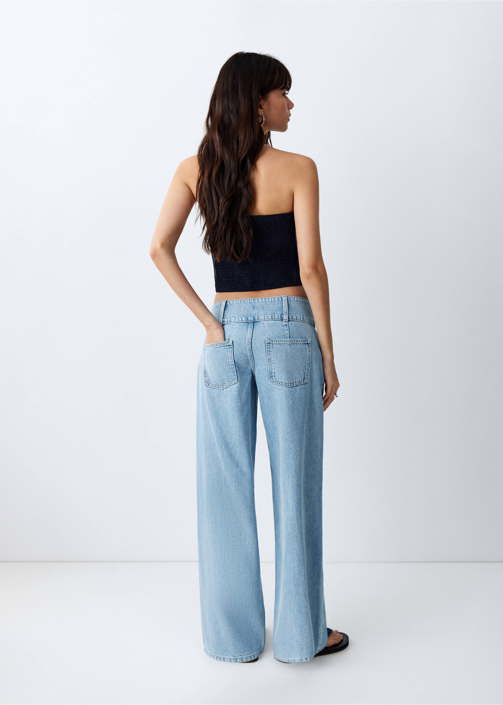 Low waist jeans - Reverse of the article, Medium Blue. Ref: 27045965-00.