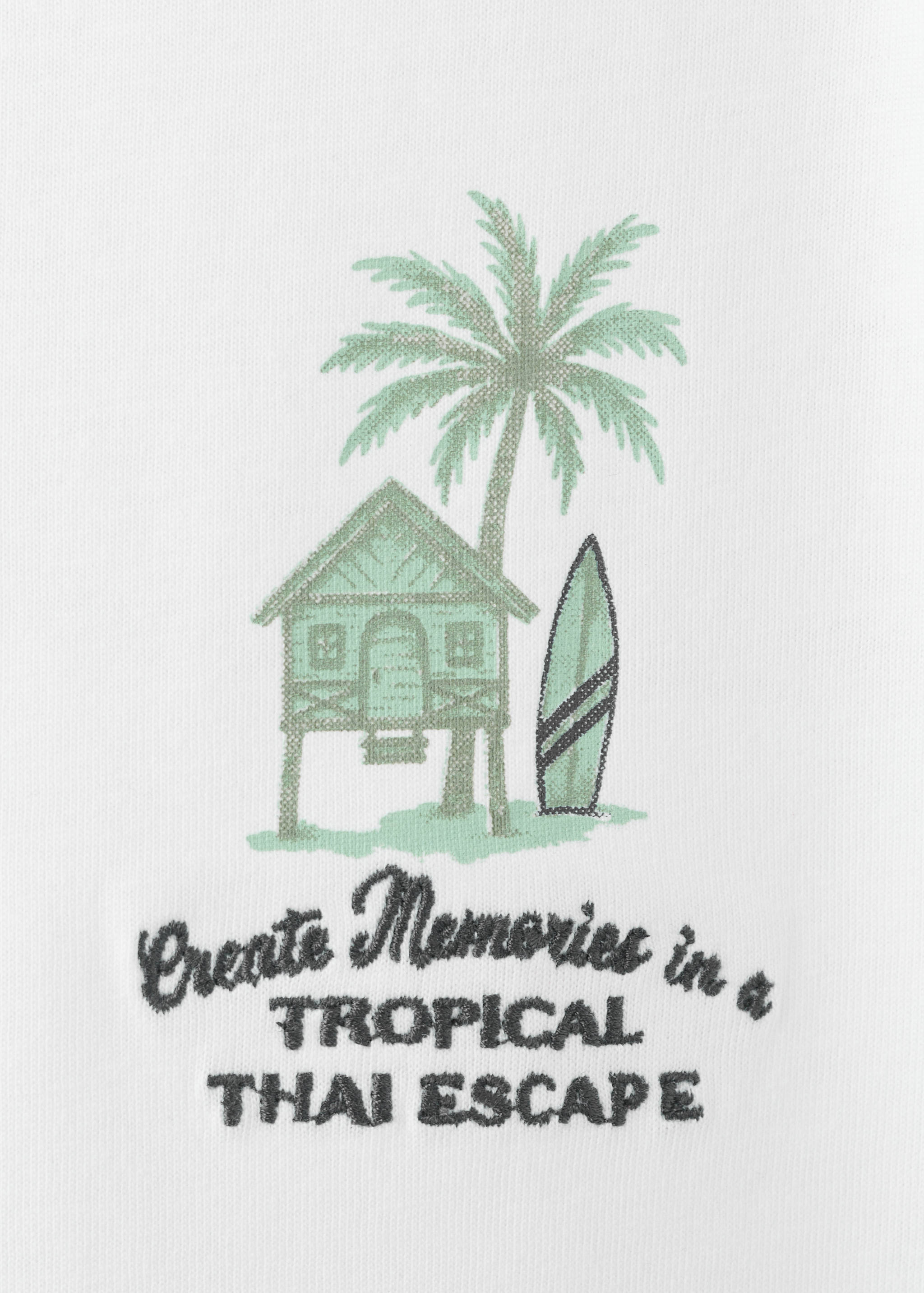 Printed cotton-blend t-shirt - Details of the article 8