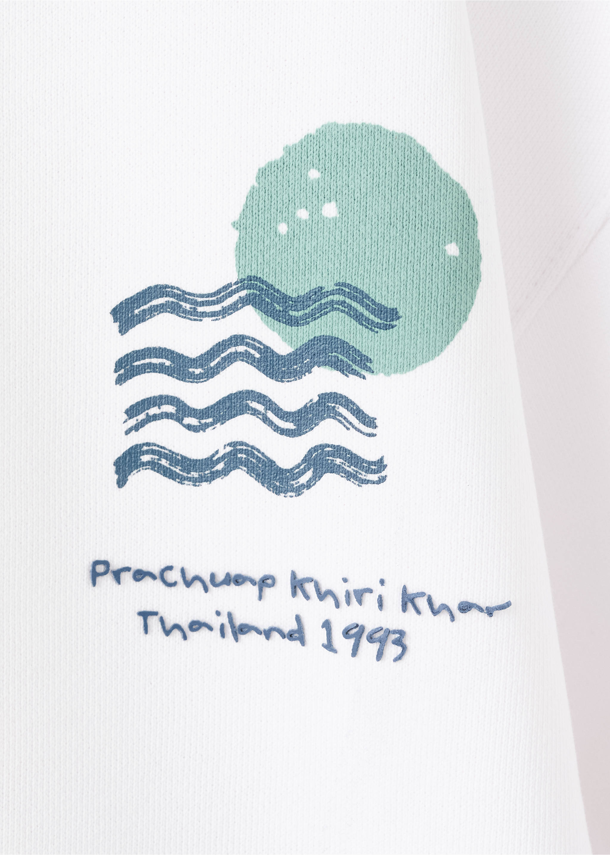 Cotton sweatshirt with text print - Details of the article 8, Off White. Ref: 27045970-00.