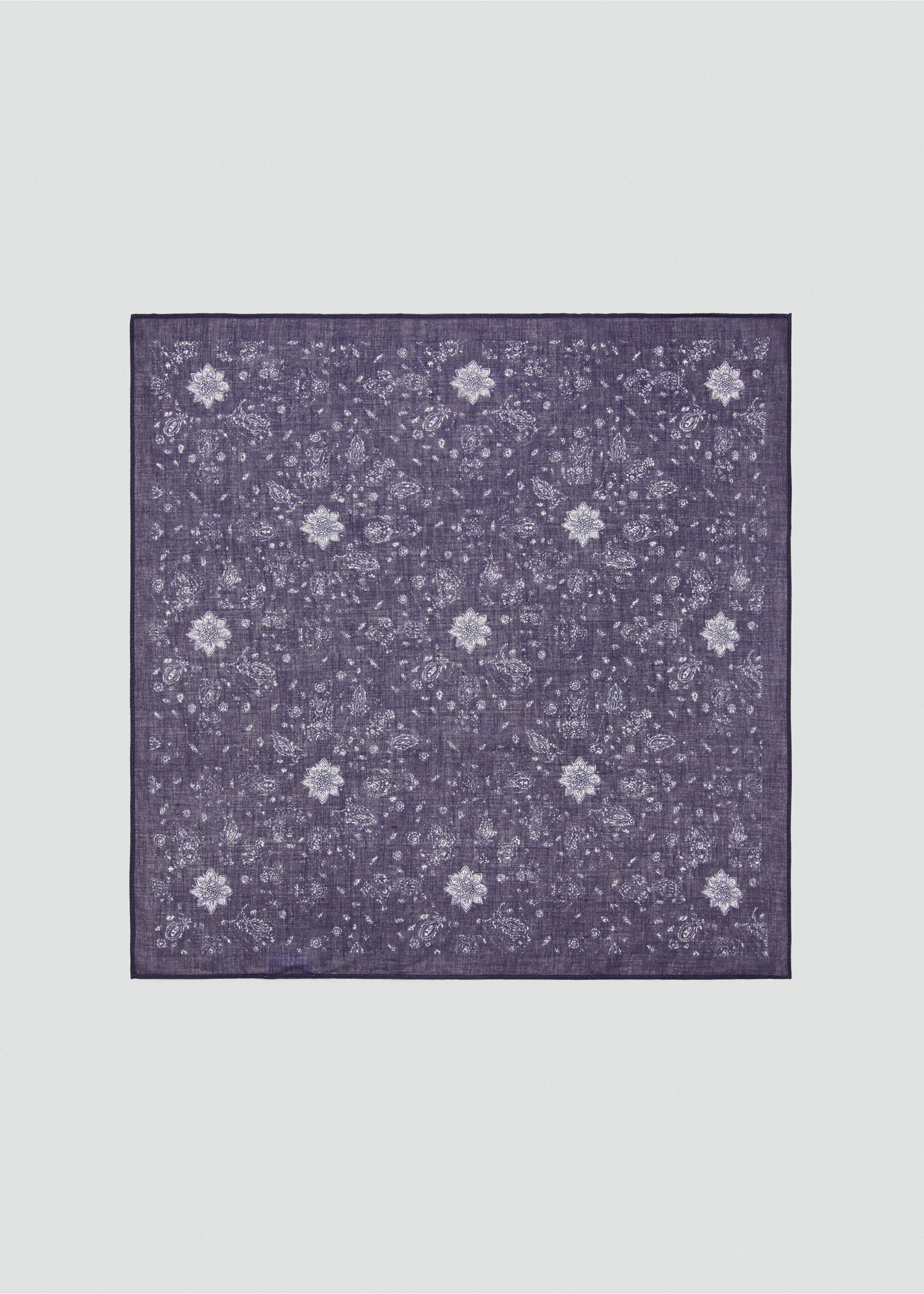 Paisley print scarf - Article without model, Blue. Ref: 27045971-00.