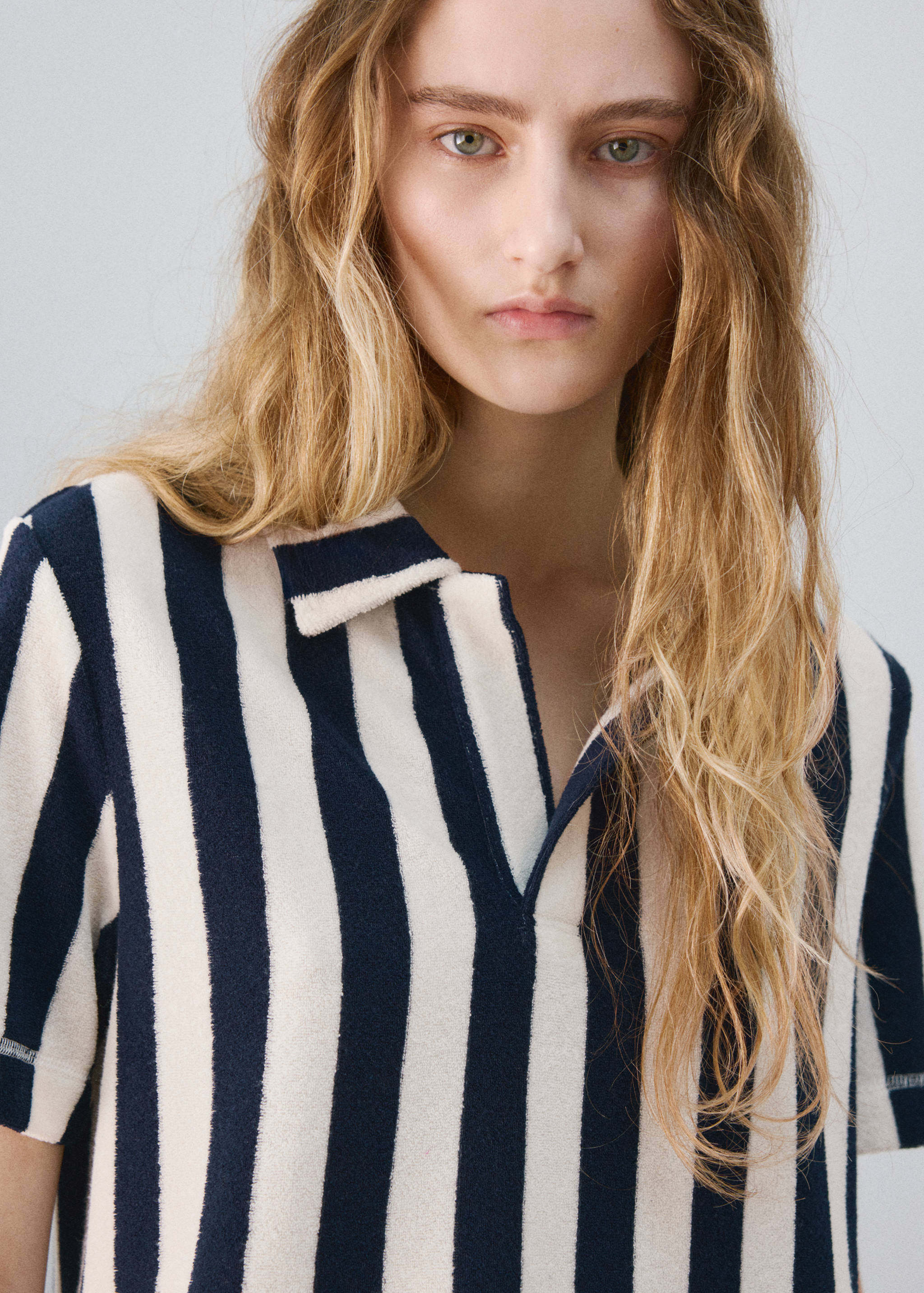 Nachthemd van badstof met strepen - Detail van het artikel 1