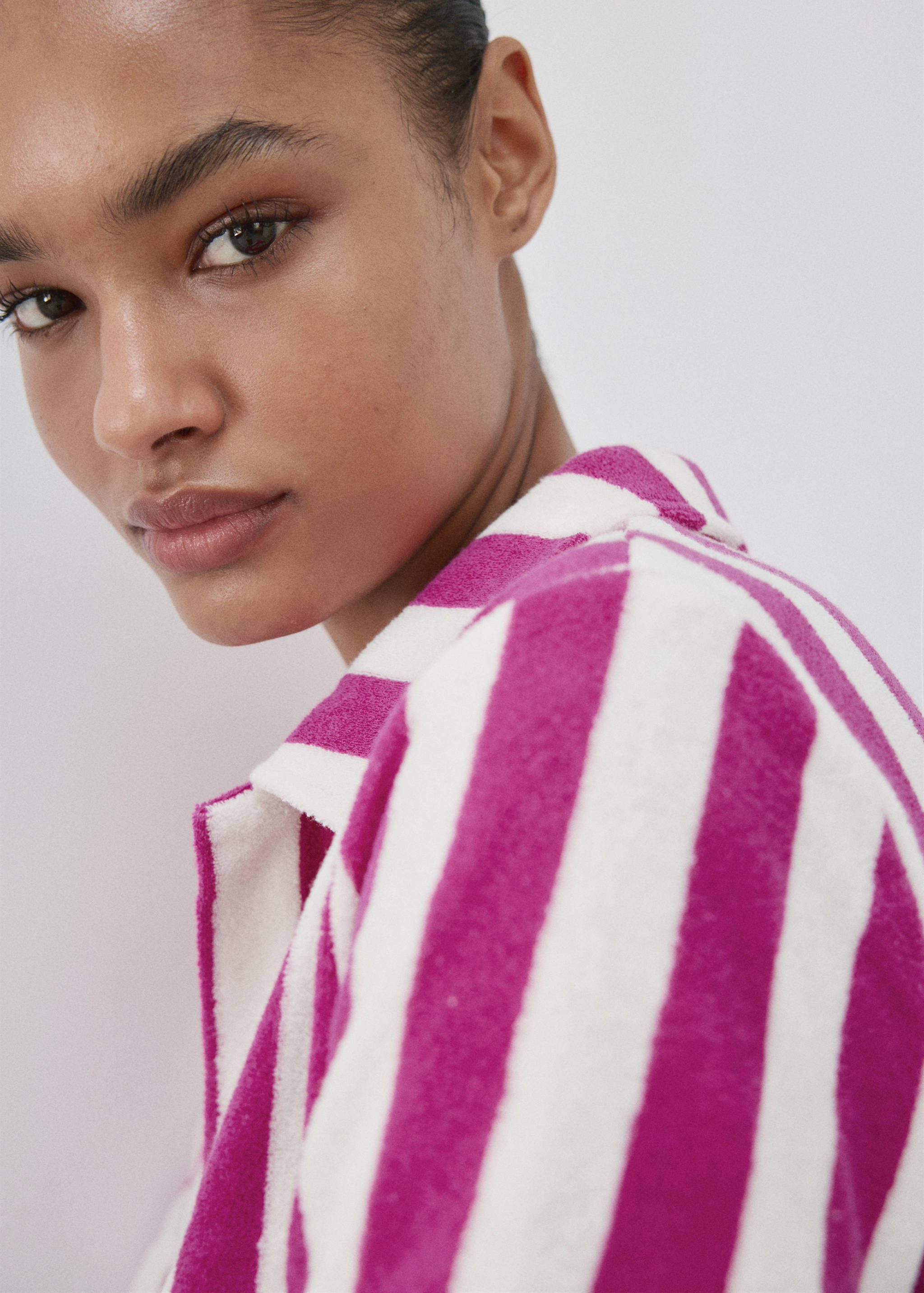 Nachthemd van badstof met strepen - Detail van het artikel 1