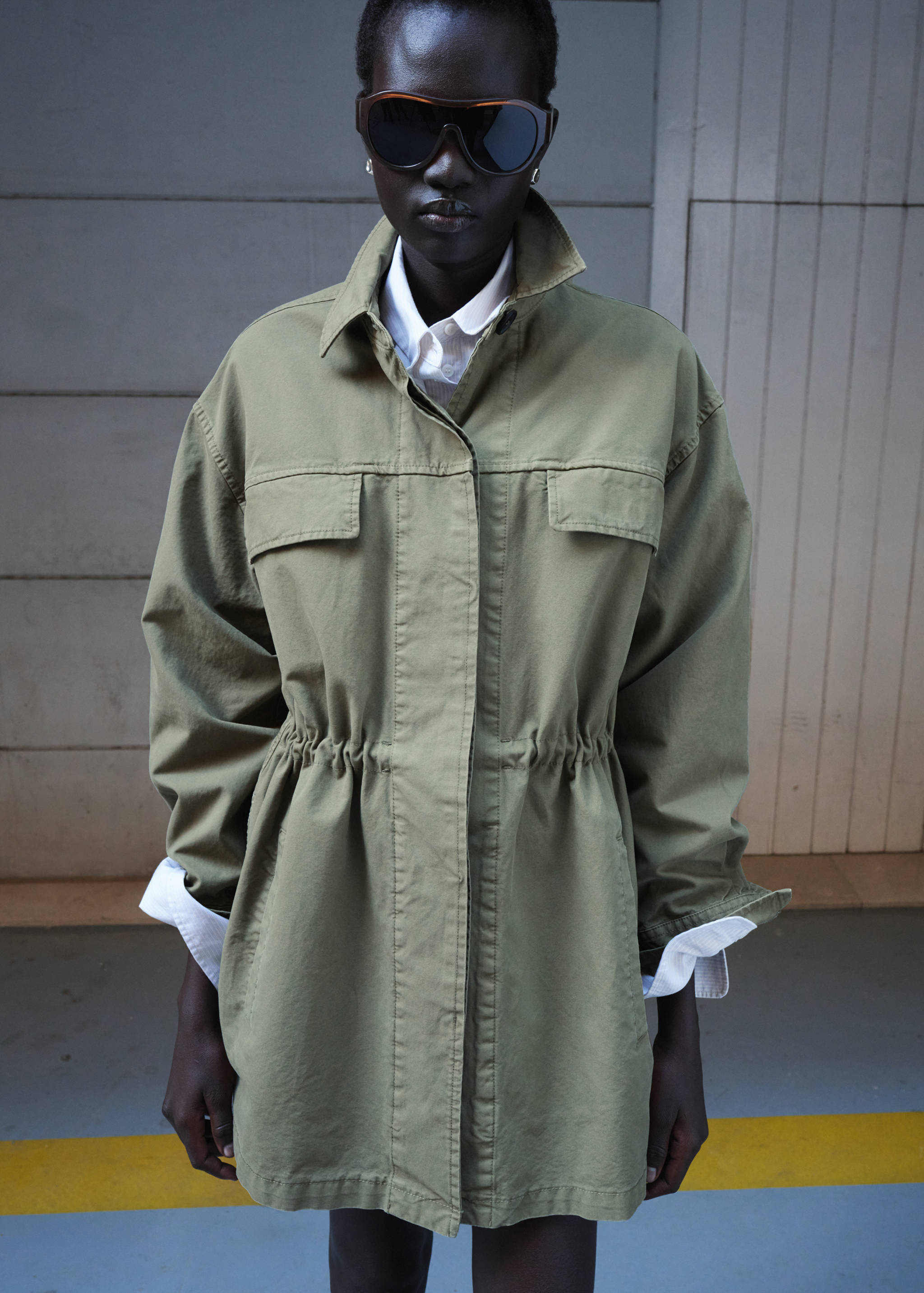 Parka jean oversize - Plan moyen