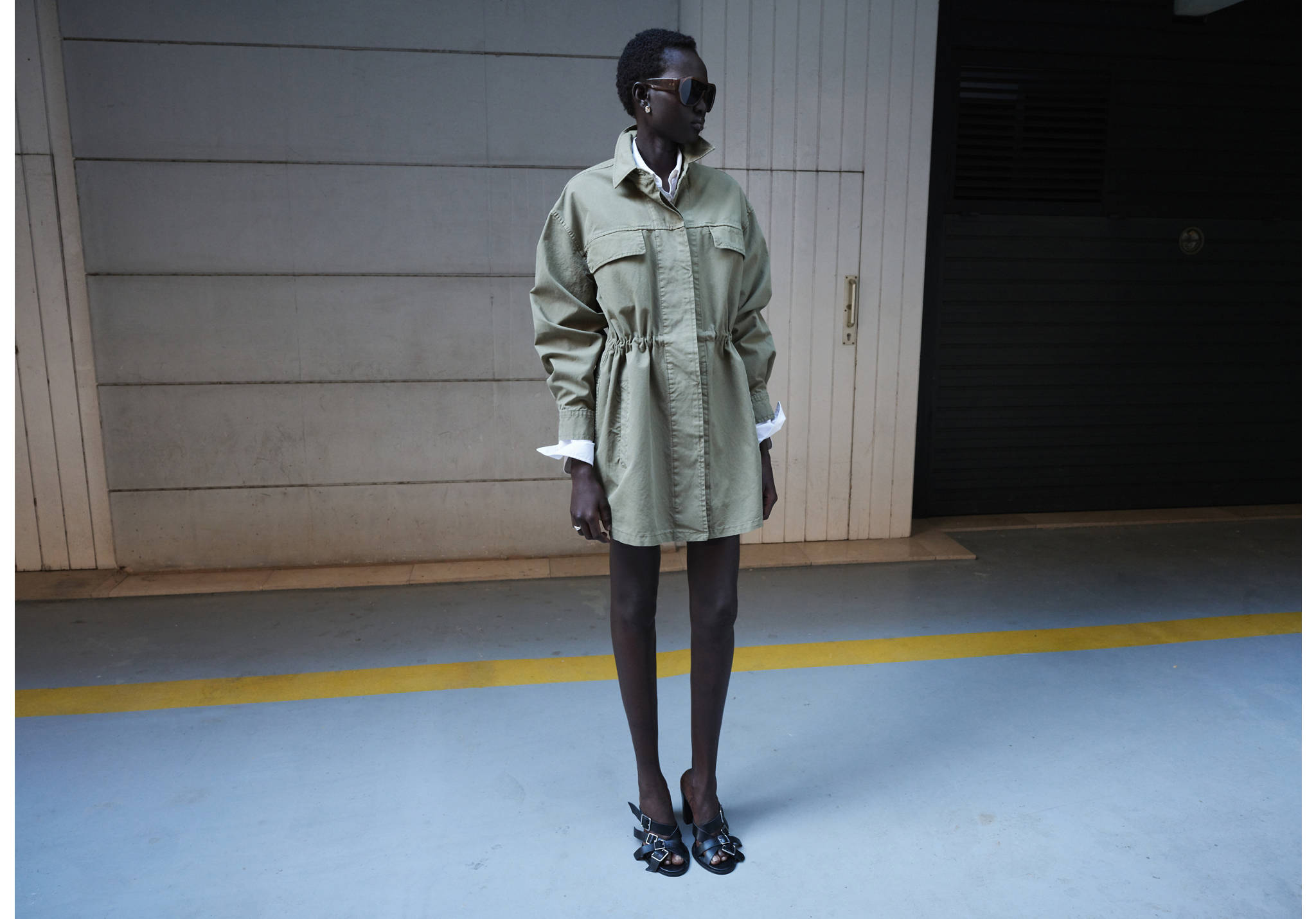 Parka jean oversize - Plan panoramique