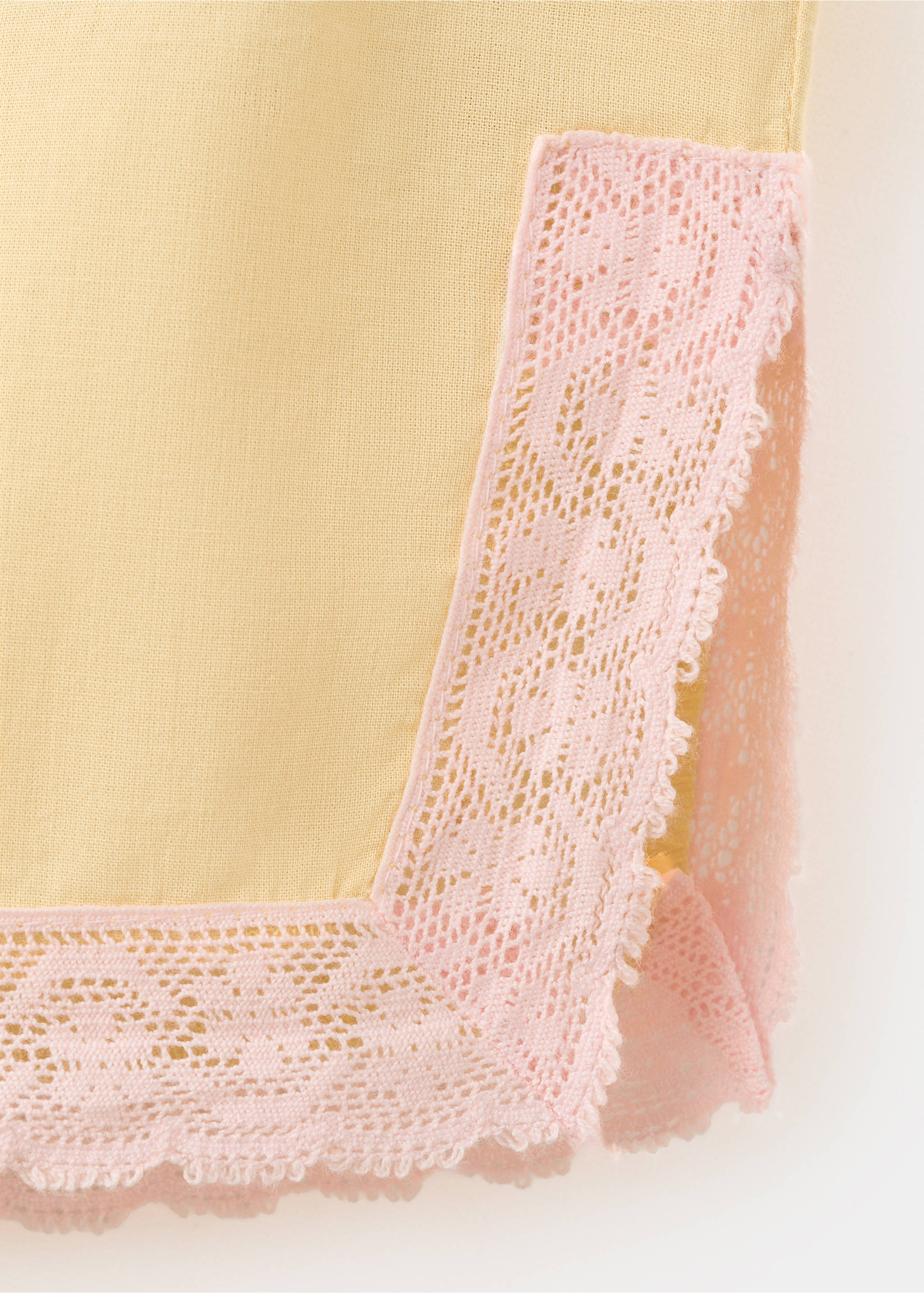 100% cotton pajama shorts - Details of the article 8, Pastel Yellow. Ref: 27045974-00.