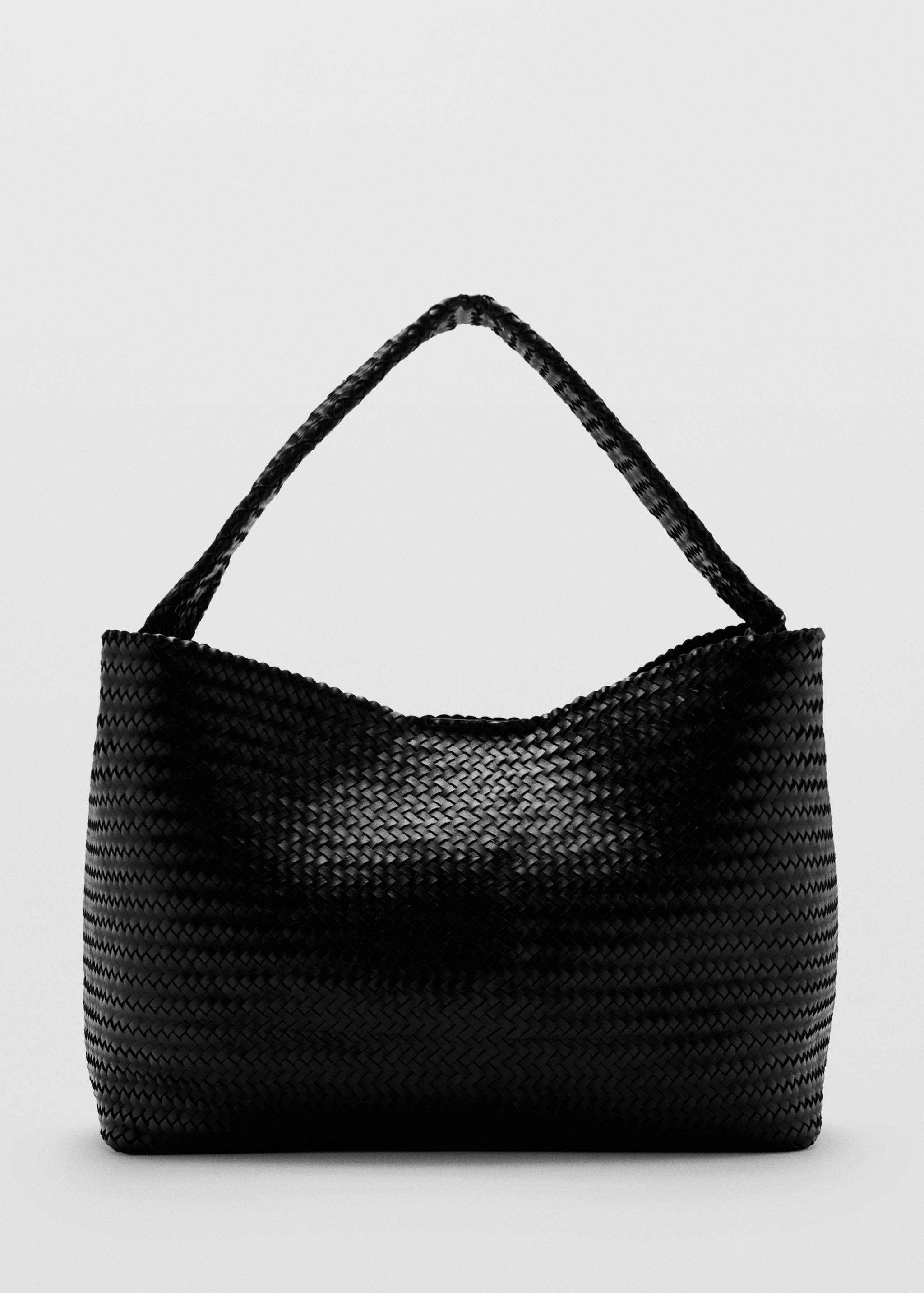 Geflochtene Ledertasche in mittlerer Größe - Artikel ohne Model
