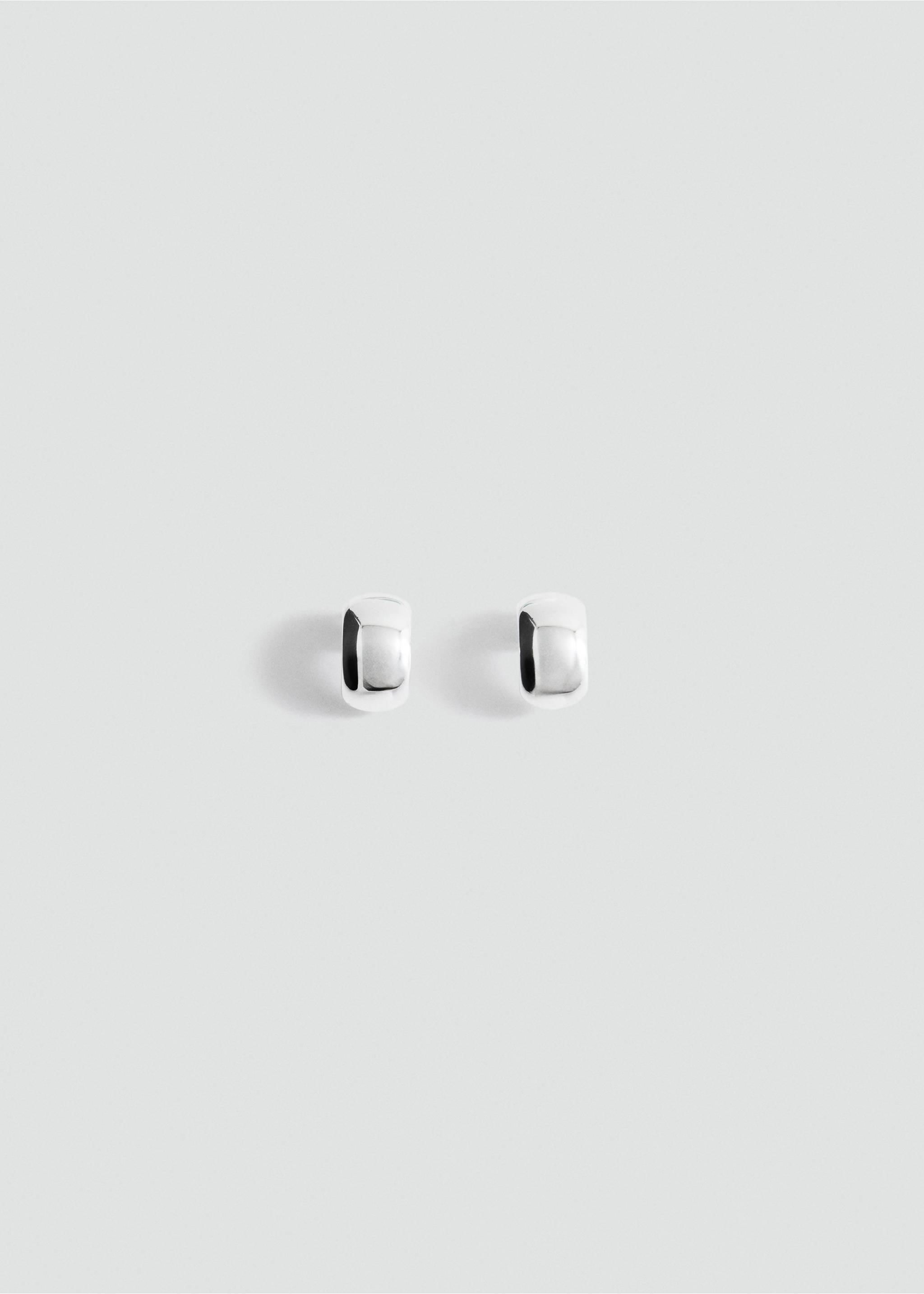Embossed stainless steel earrings - Article without model, Silver. Ref: 27045976-00.