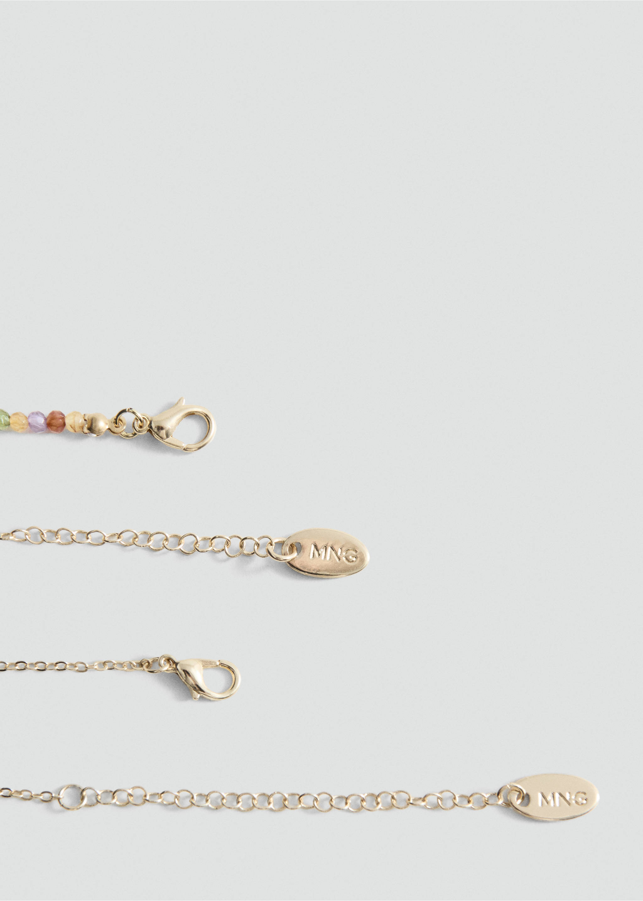 Set 2 combined necklaces - Details of the article 1, Gold. Ref: 27045978-00.