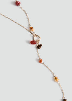 Beads pendant necklace — Gold 3