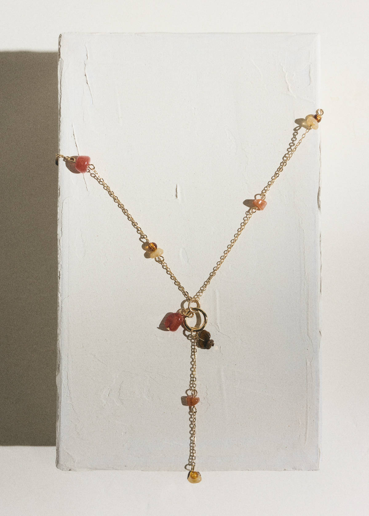 Beads pendant necklace — Gold