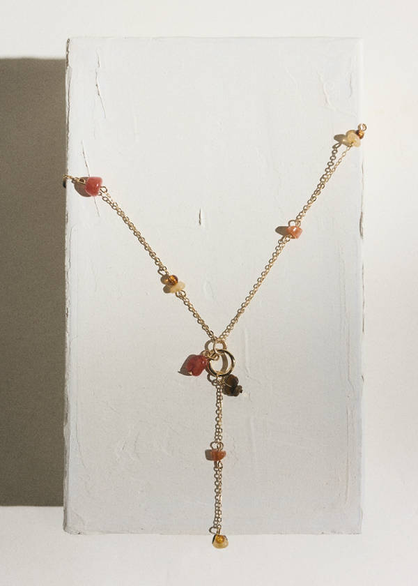 Beads pendant necklace — Gold