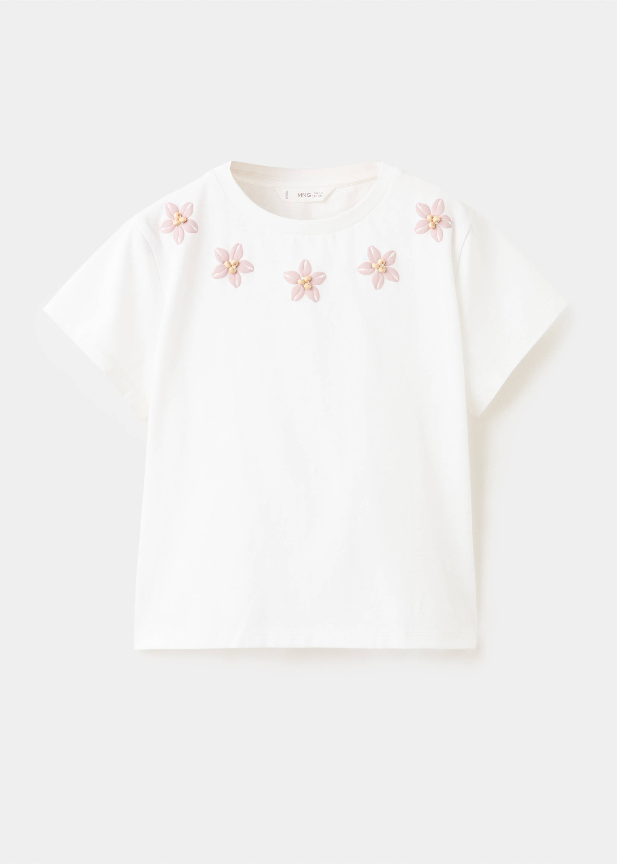 تيشيرت قطن بطبعة أصداف - منتج دون نموذج, سكري. Ref: 27045980-00.