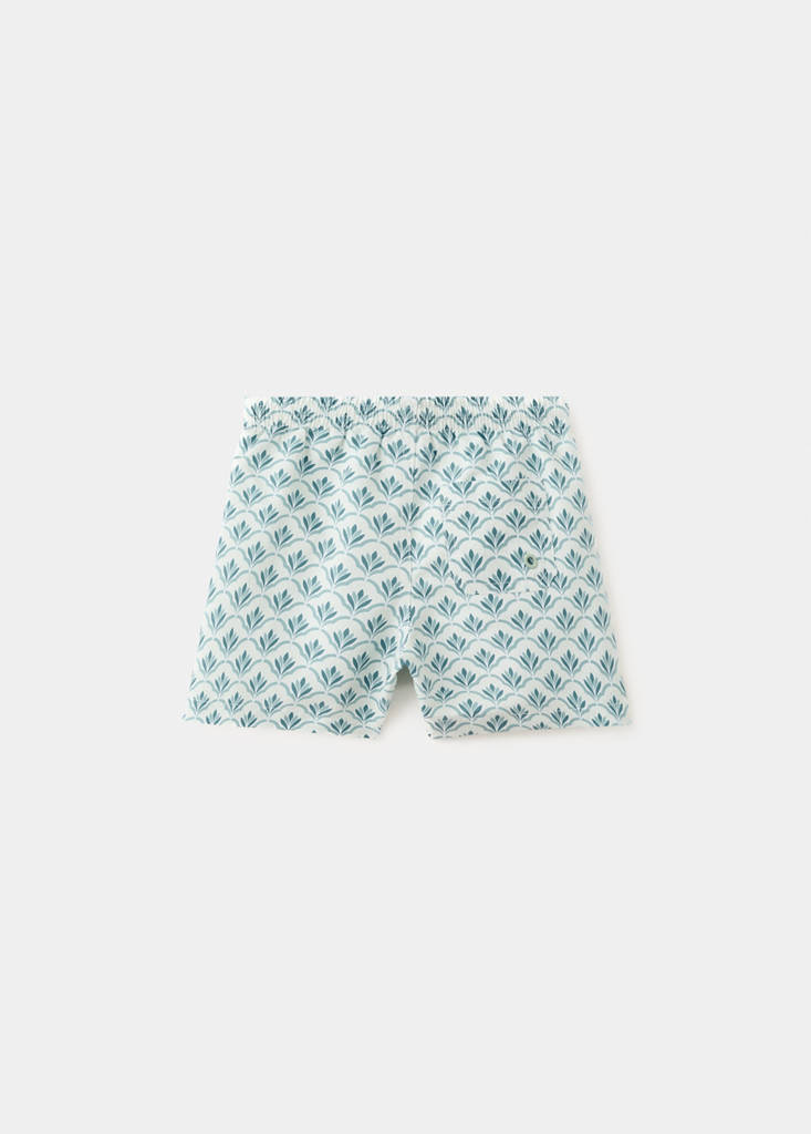Printed swimming trunks — Aqua Green