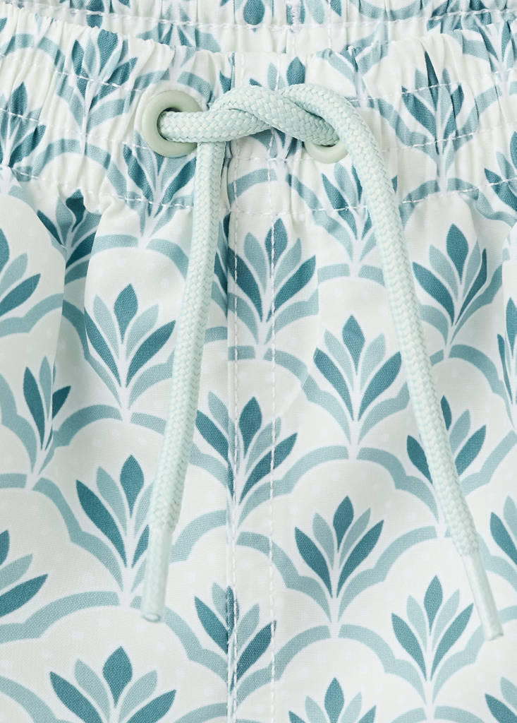 Printed swimming trunks — Aqua Green