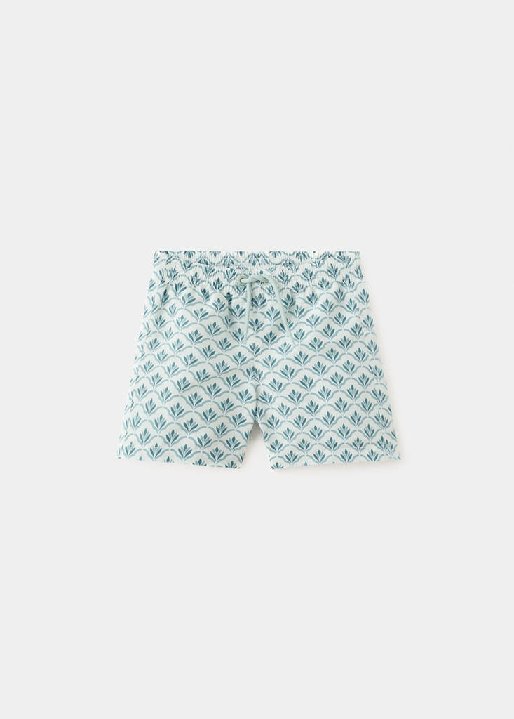 Printed swimming trunks — Aqua Green