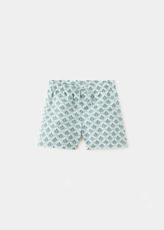 Printed swimming trunks — Aqua Green 1