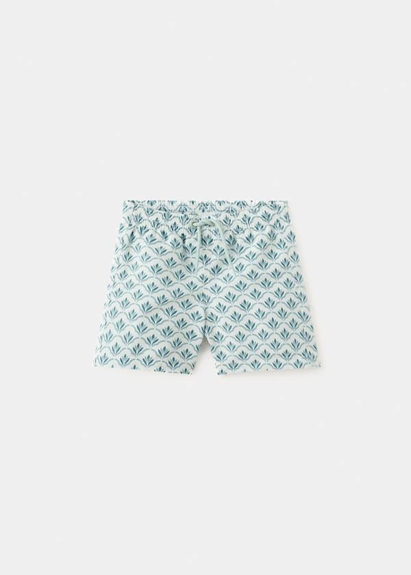 Printed swimming trunks — Aqua Green