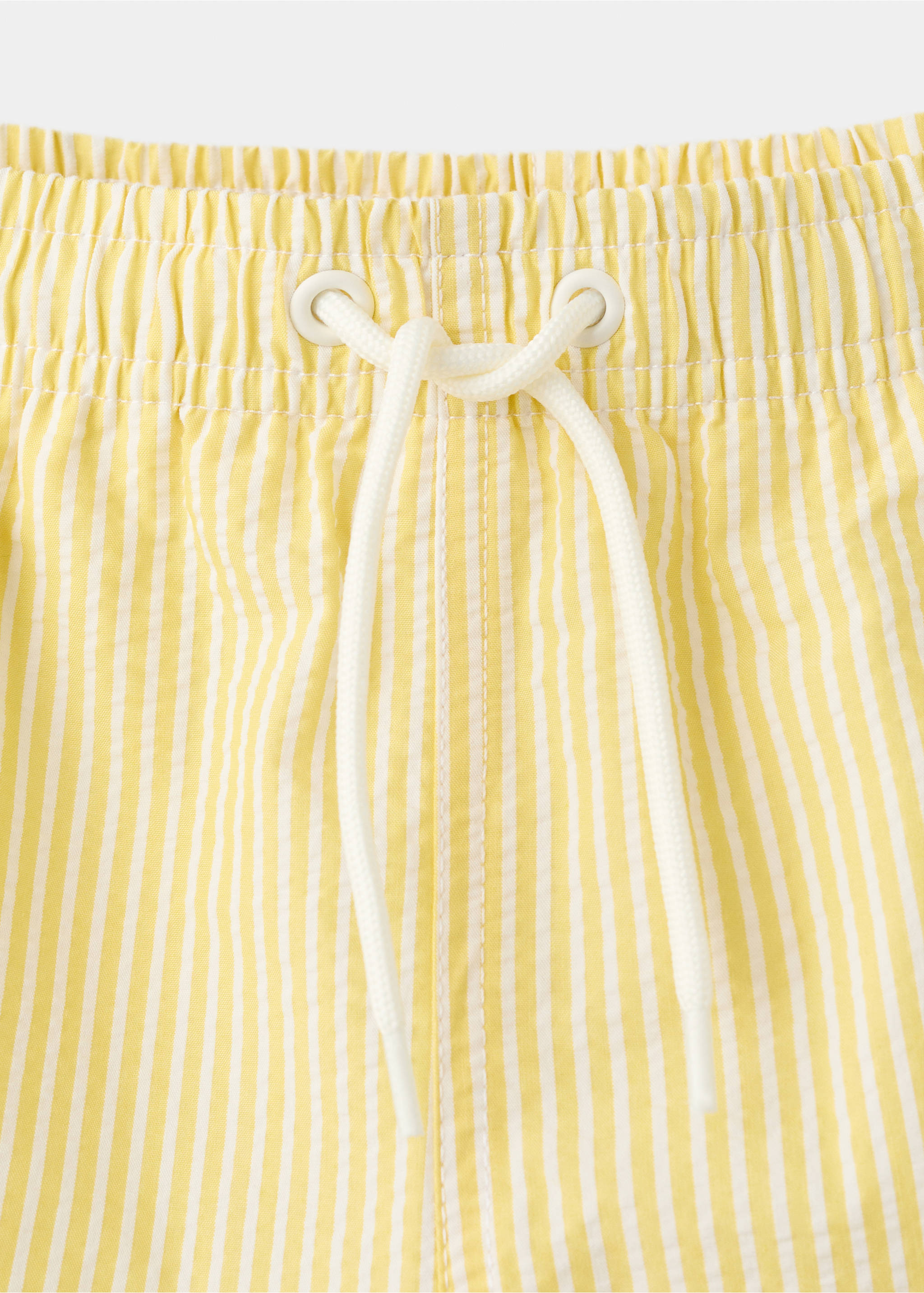 Bañador rayas seersucker - Detalle del artículo 8, Amarillo. Ref: 27045983-00.