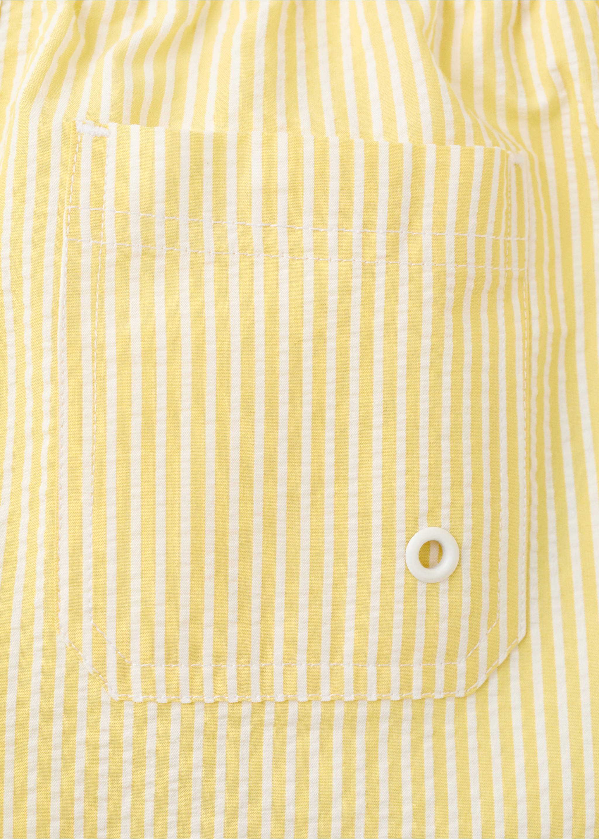 Bañador rayas seersucker - Detalle del artículo 0, Amarillo. Ref: 27045983-00.
