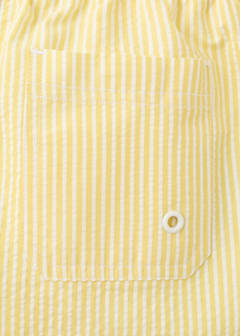 Seersucker striped swimsuit — Yellow 5