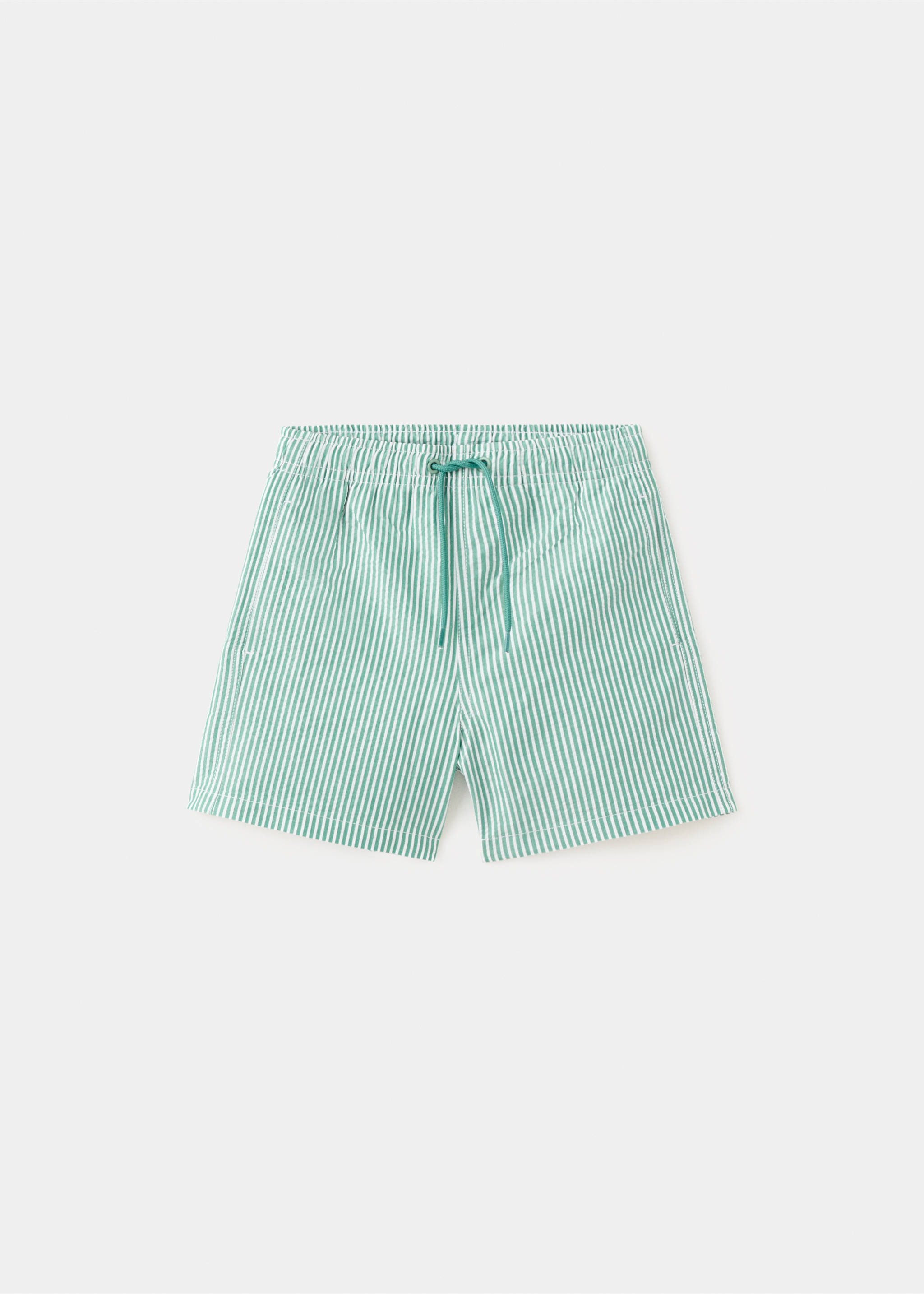 Bañador rayas seersucker - Artículo sin modelo, Verde. Ref: 27045983-00.