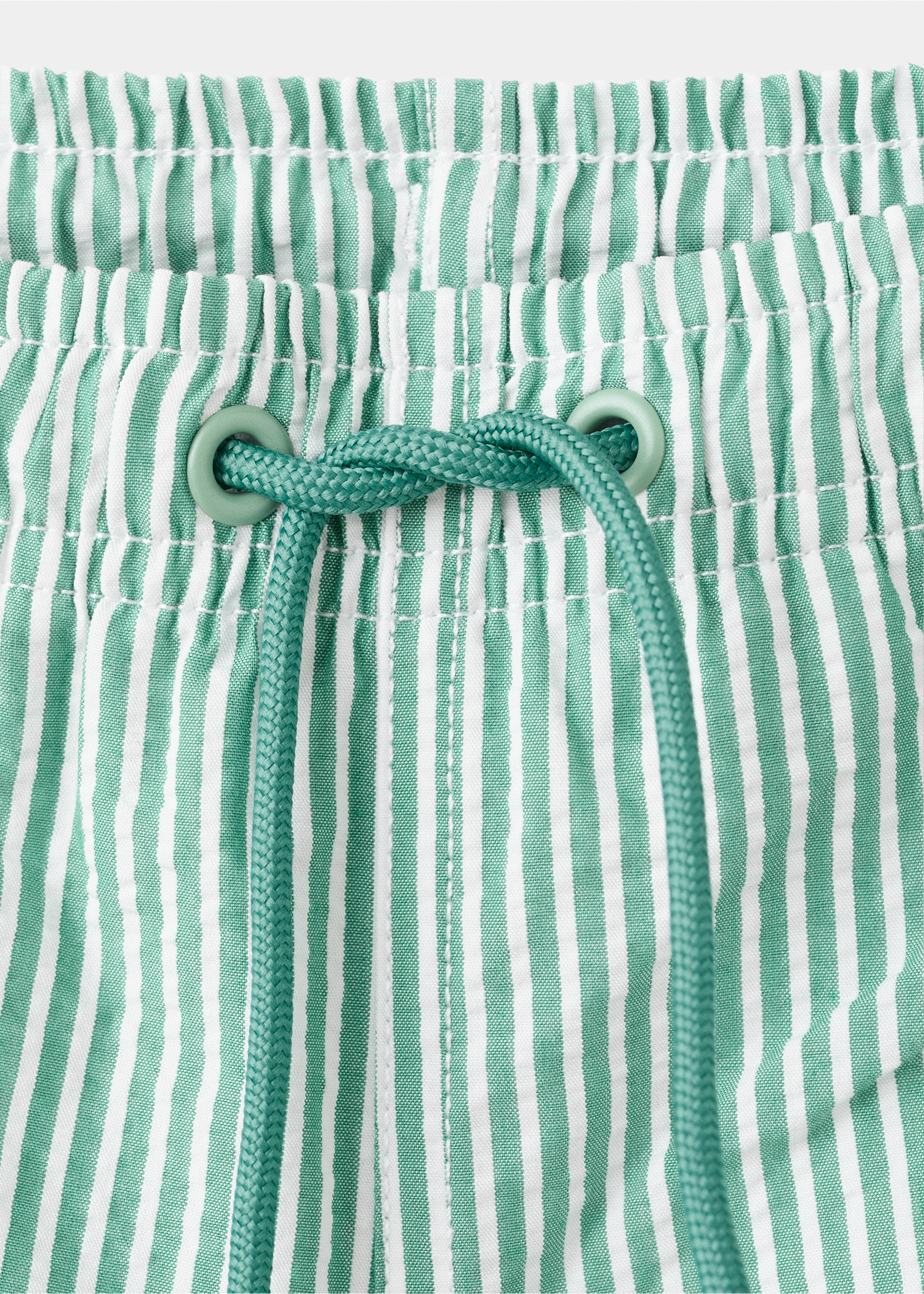 Bañador rayas seersucker - Detalle del artículo 8, Verde. Ref: 27045983-00.