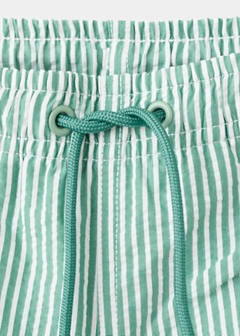 Seersucker striped swimsuit — Green 3