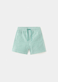 Seersucker striped swimsuit — Green 2