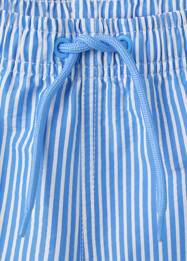 Seersucker striped swimsuit — Blue