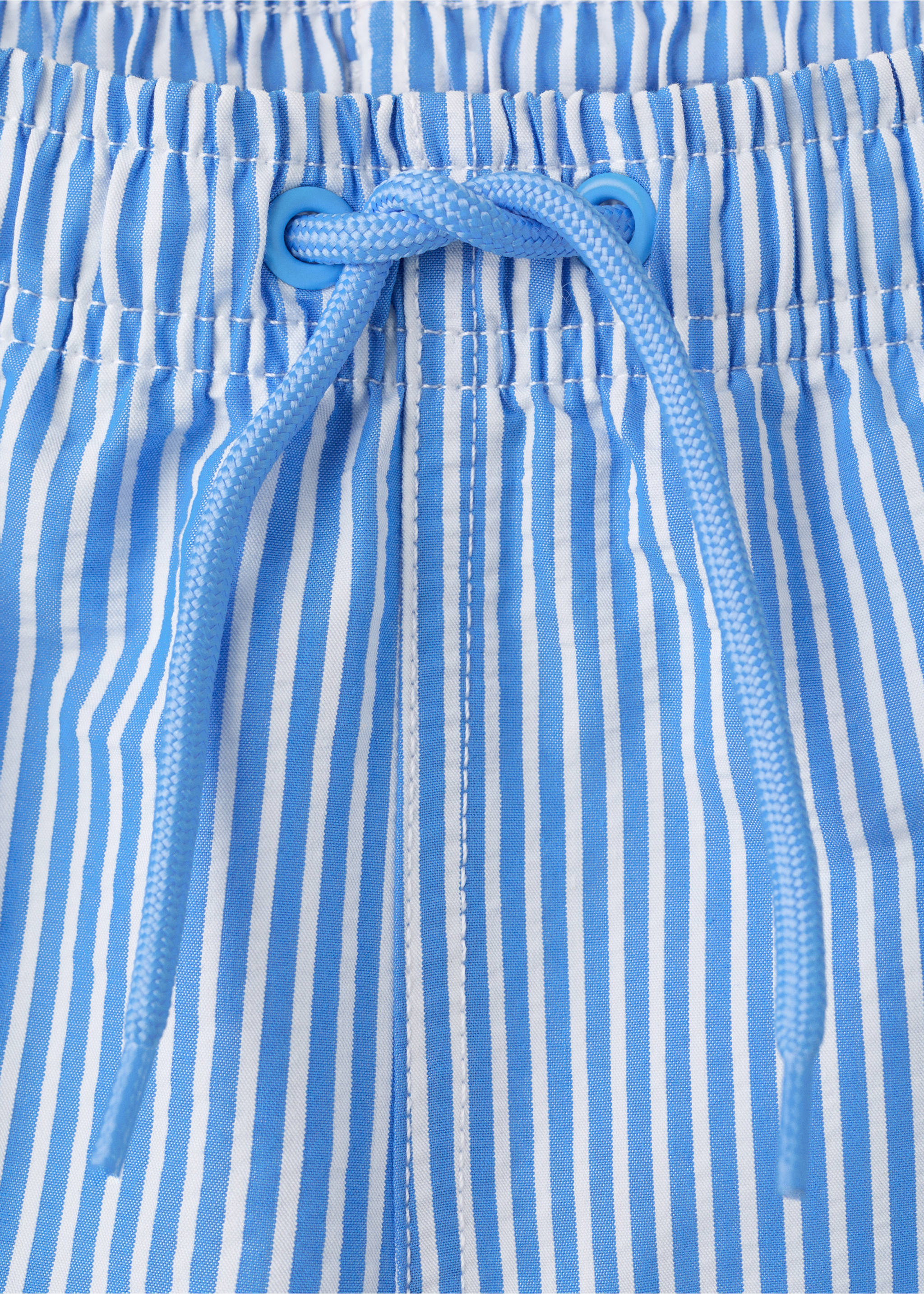 Bañador rayas seersucker - Detalle del artículo 8, Azul. Ref: 27045983-00.
